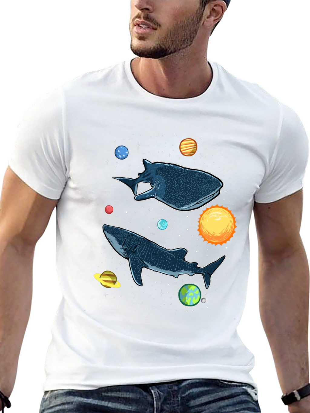 Cosmic Whale Shark Graphic Tee