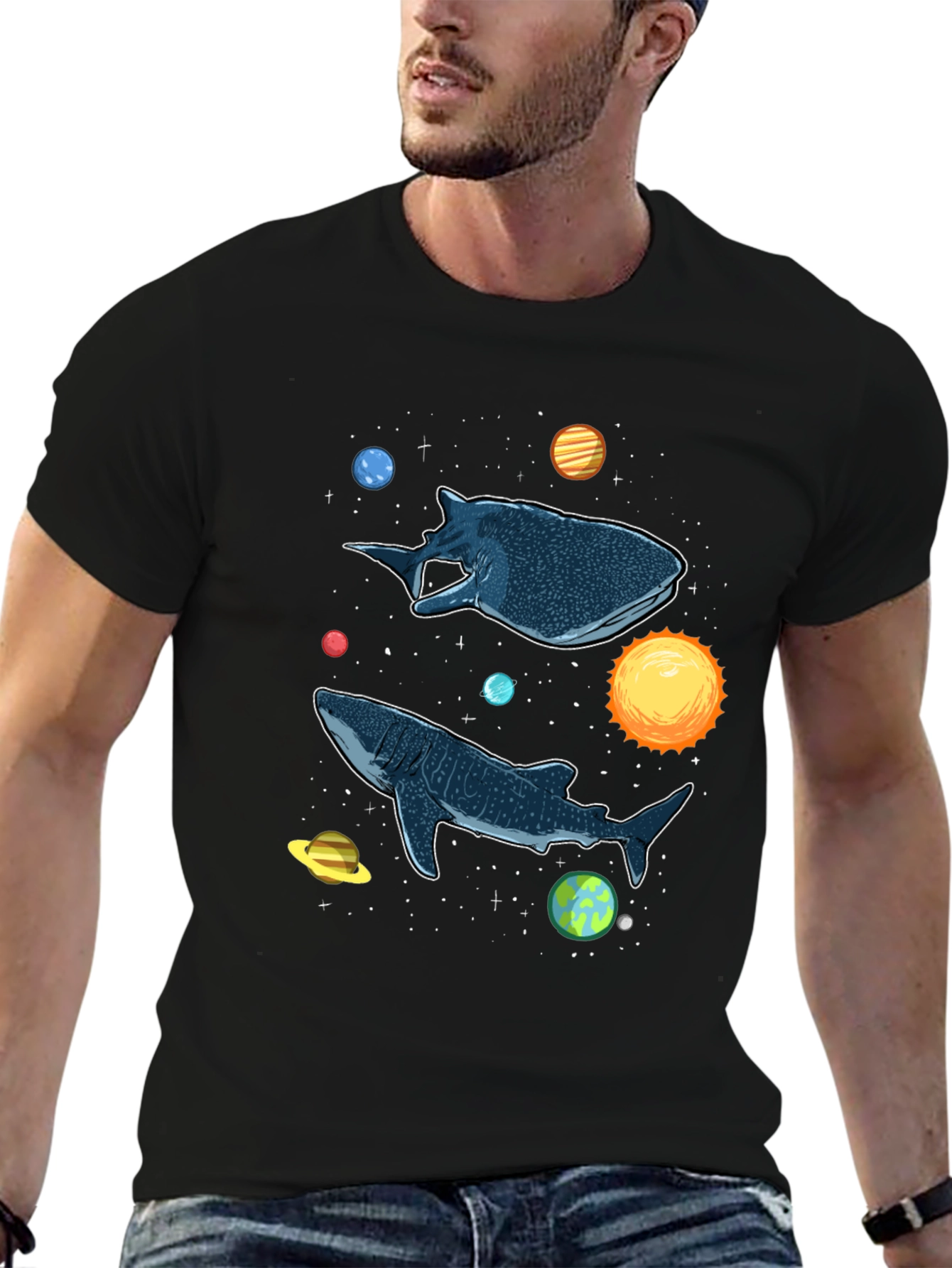 Cosmic Whale Shark Graphic Tee