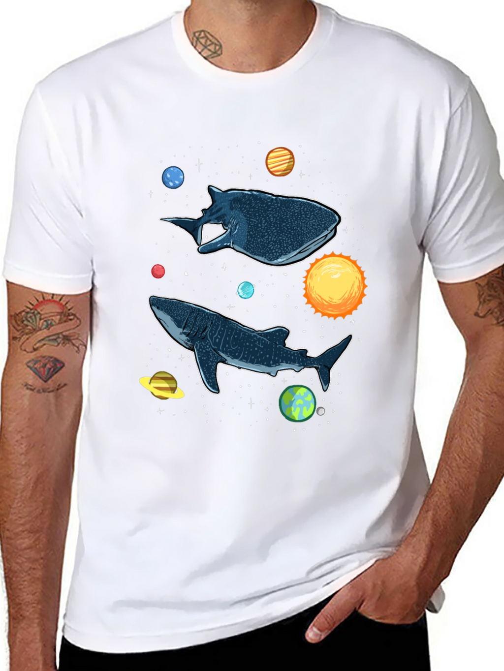 Cosmic Whale Shark Graphic Tee