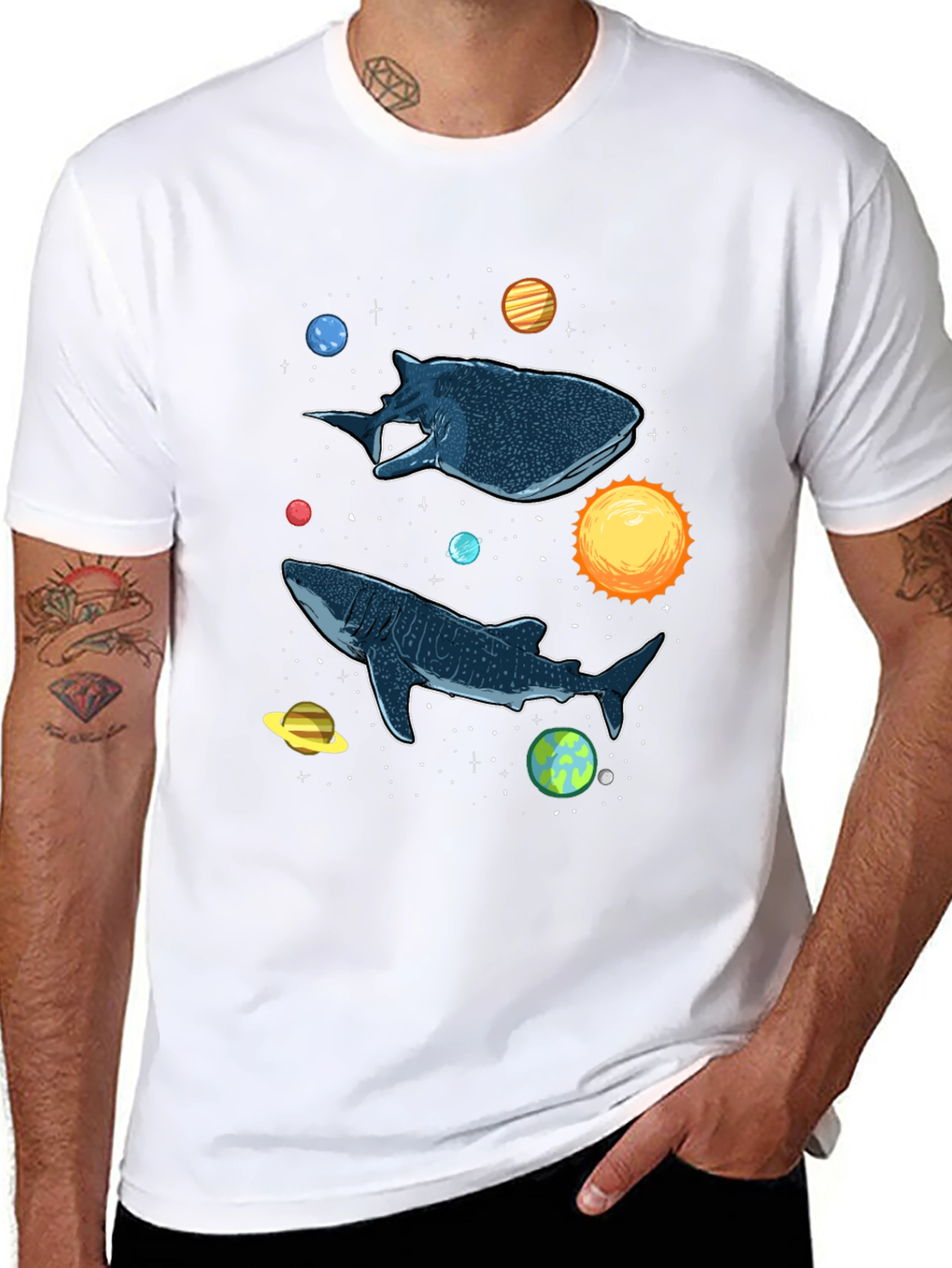Cosmic Whale Shark Graphic Tee