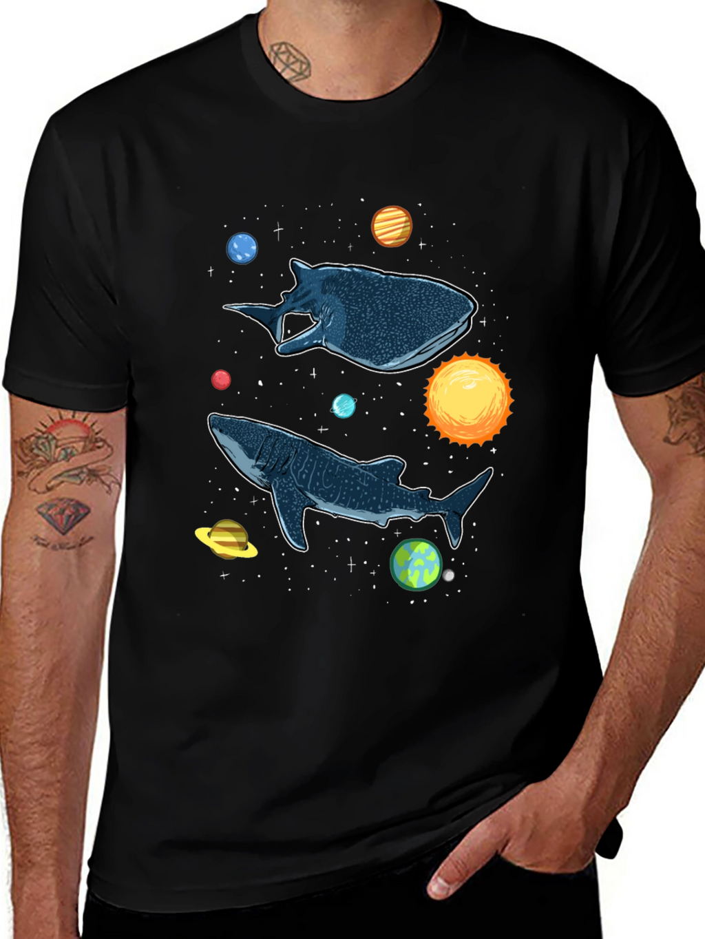 Cosmic Whale Shark Graphic Tee