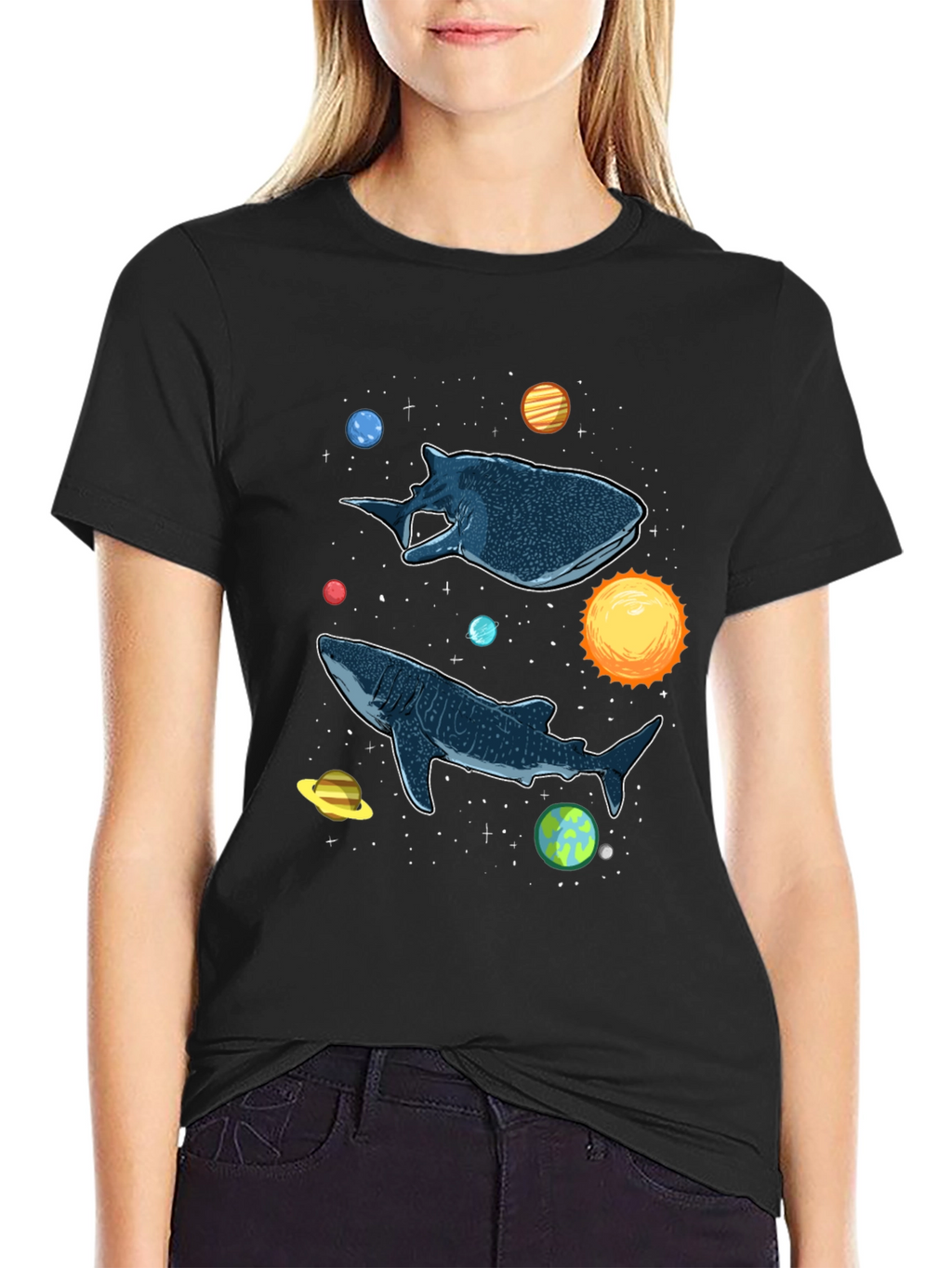 Cosmic Whale Shark Graphic Tee