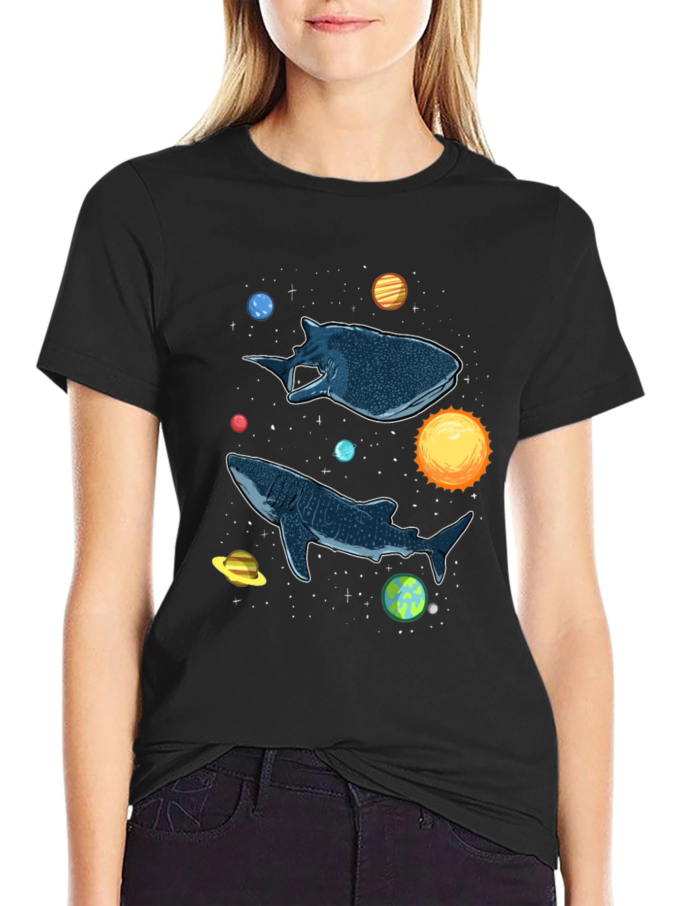 Cosmic Whale Shark Graphic Tee