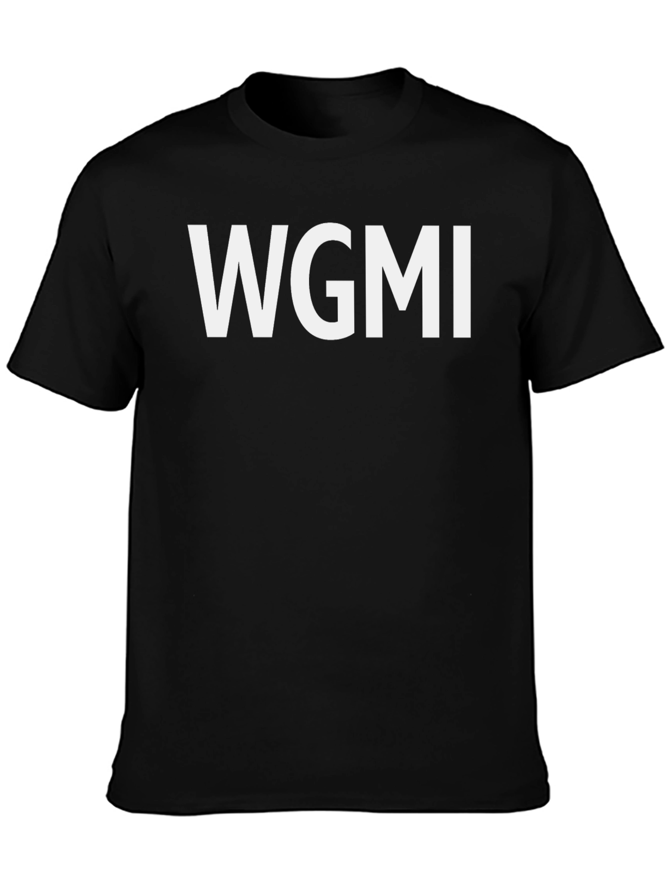 WGMI Black Graphic Tee - Bold Statement
