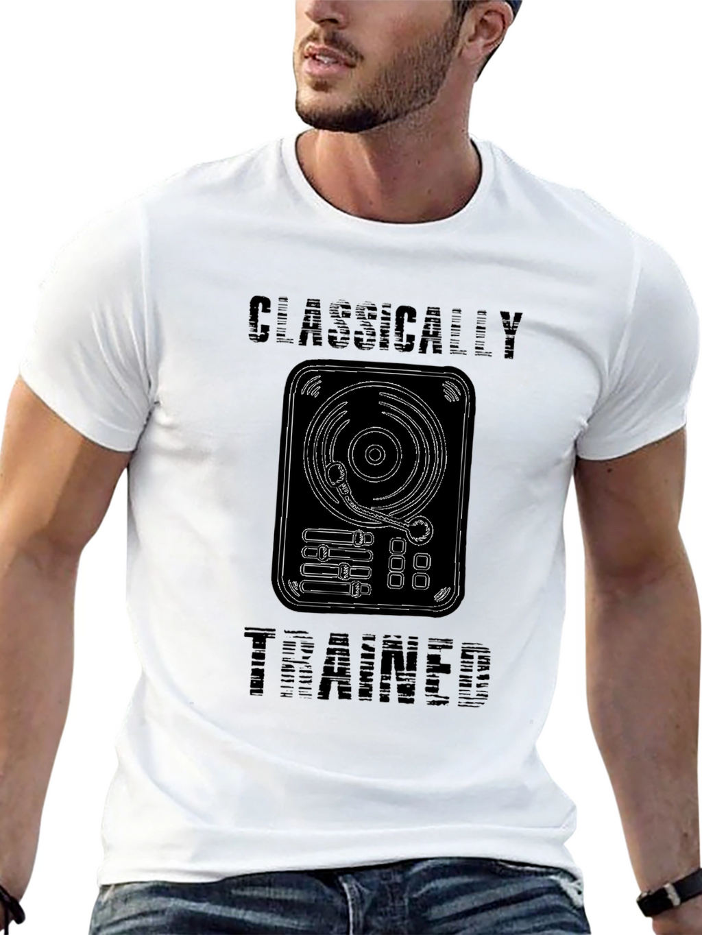 Classically Trained DJ T-Shirt - Black Graphic Tee