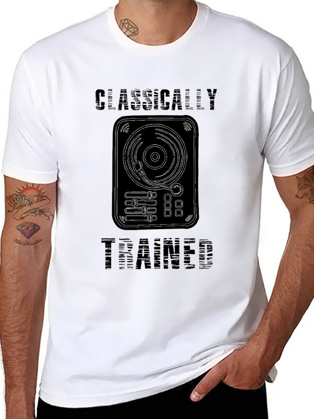 Classically Trained DJ T-Shirt - Black Graphic Tee