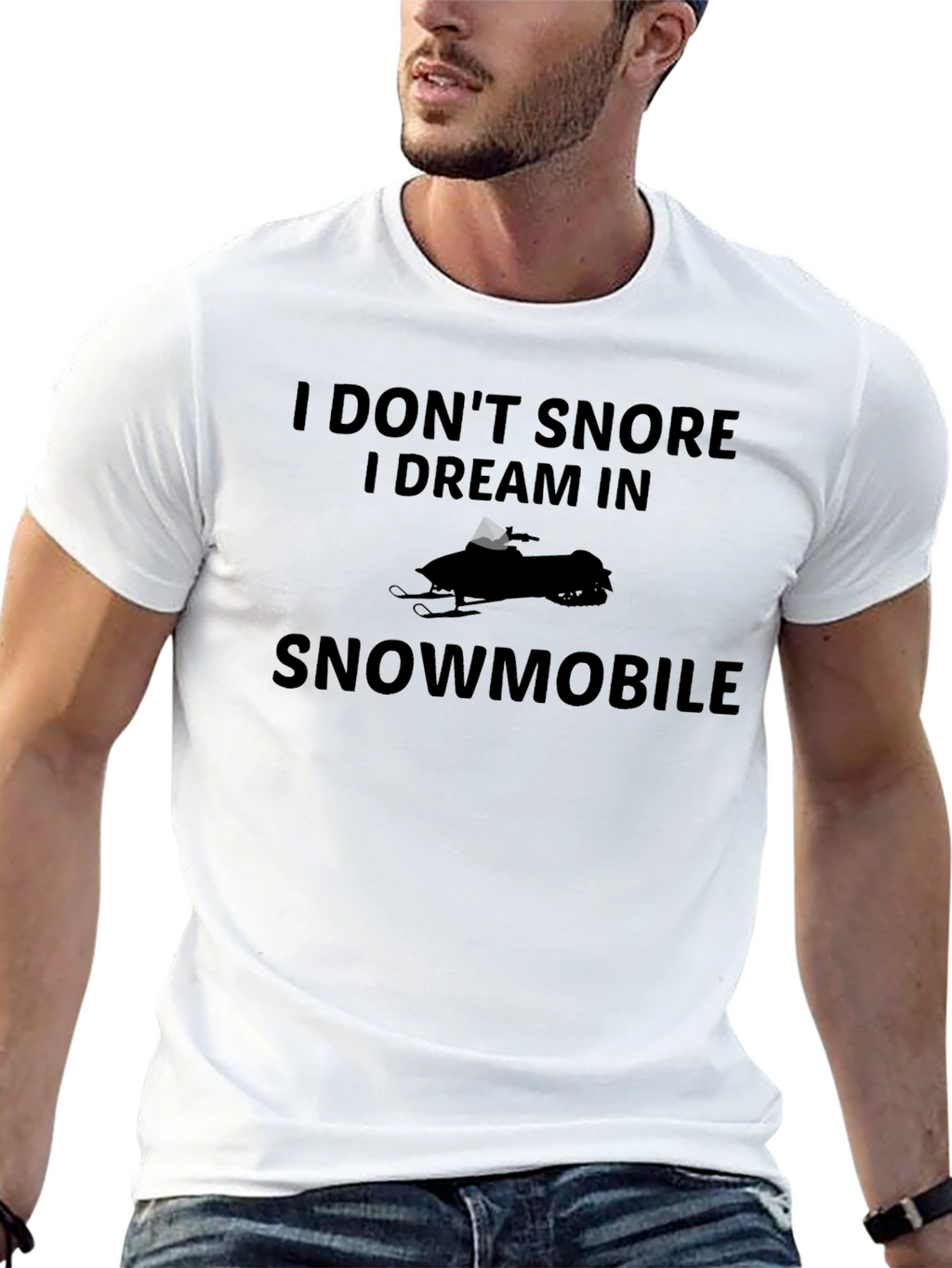 Funny Snowmobile Dream T-Shirt