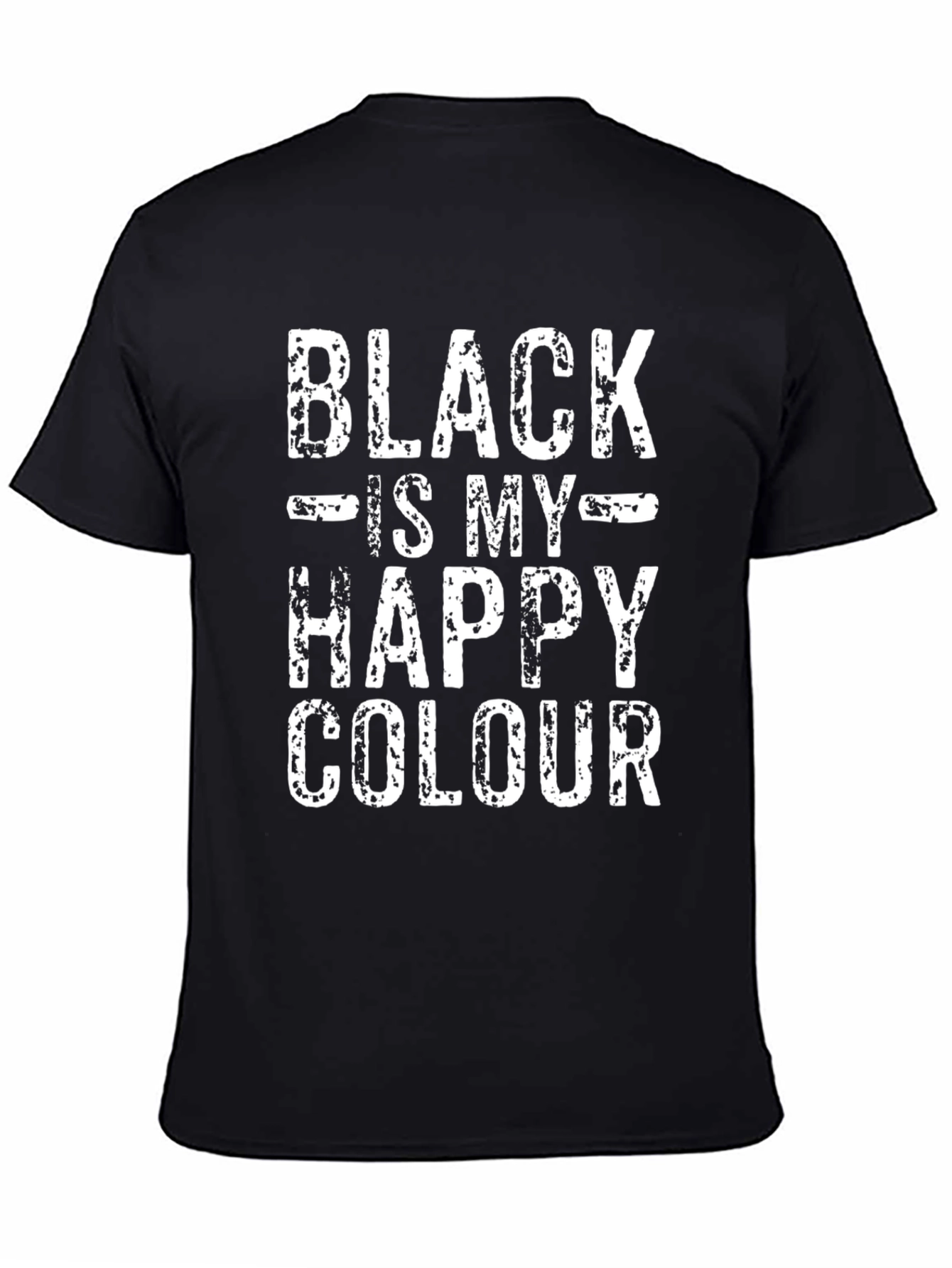 Black is My Happy Color T-Shirt - Graphic Tee
