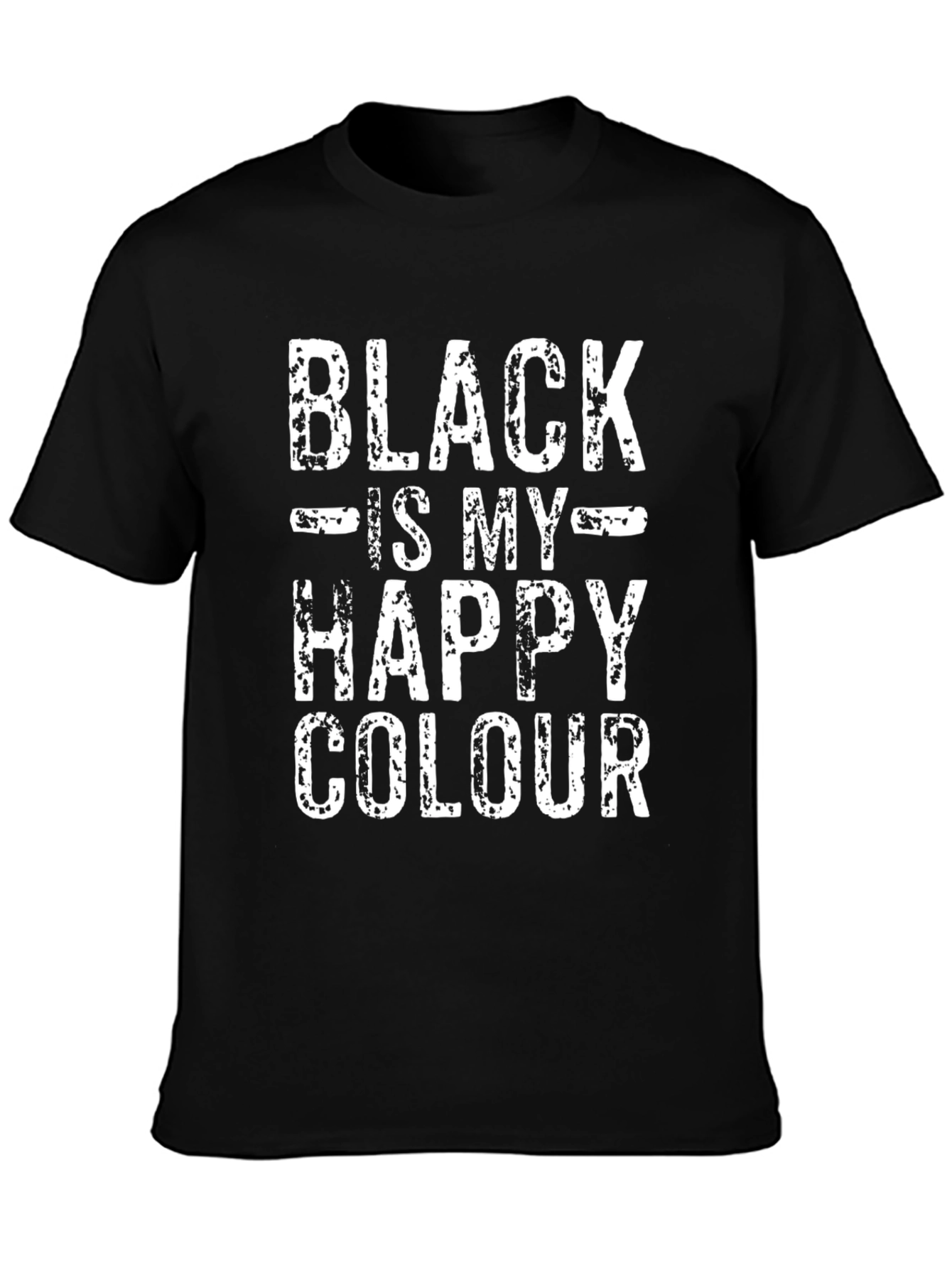 Black is My Happy Color T-Shirt - Graphic Tee
