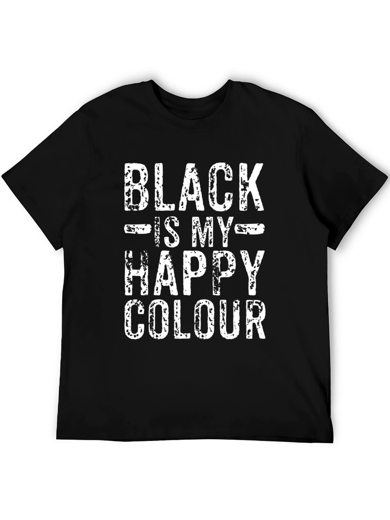 Black is My Happy Color T-Shirt - Graphic Tee