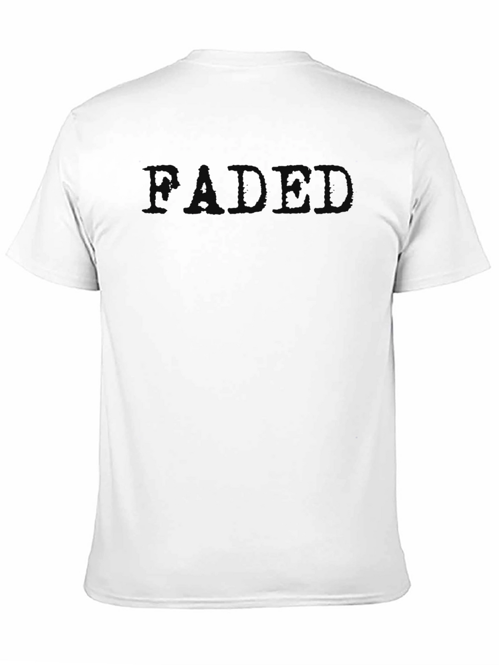 Faded Black Crew Neck T-Shirt