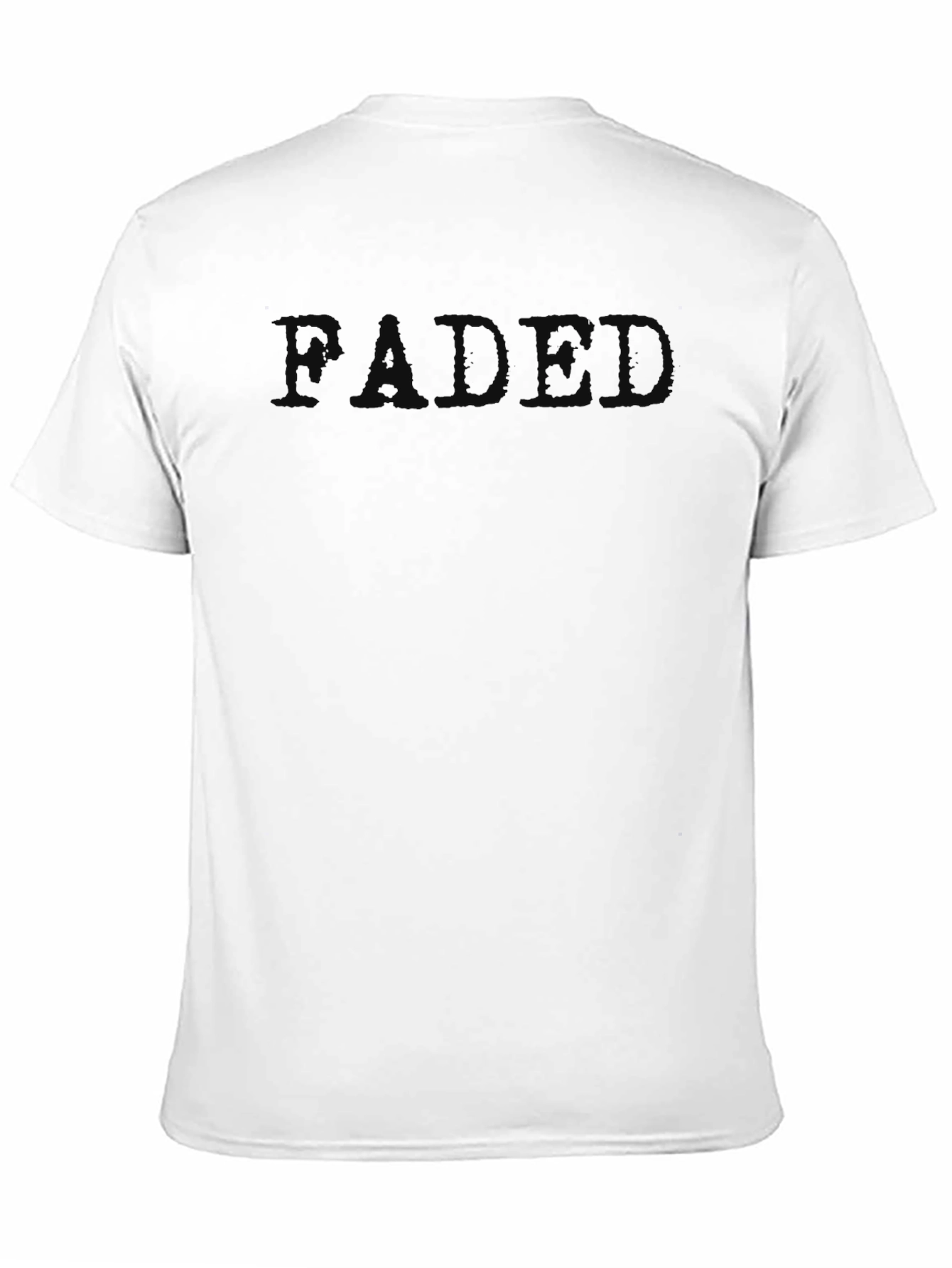 Faded Black Crew Neck T-Shirt