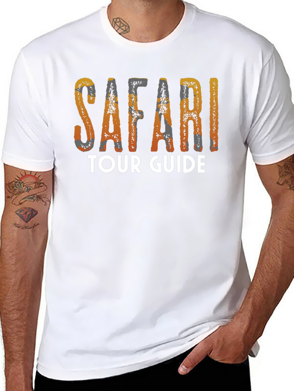 Safari Tour Guide Tee - Graphic Print T-Shirt