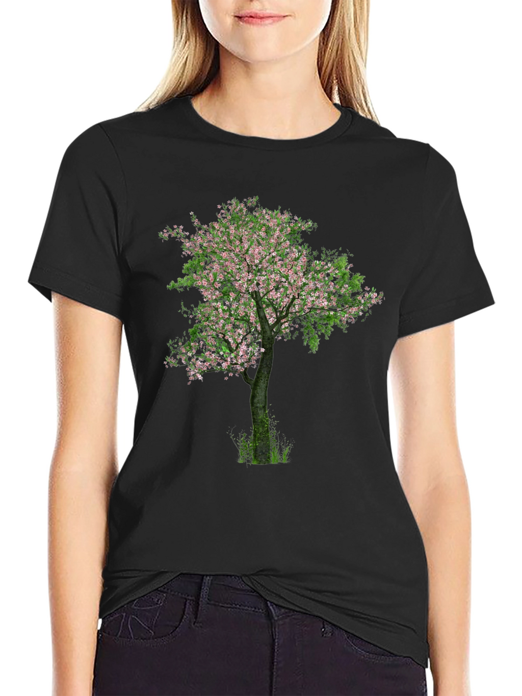 Blossom Tree Black T-Shirt