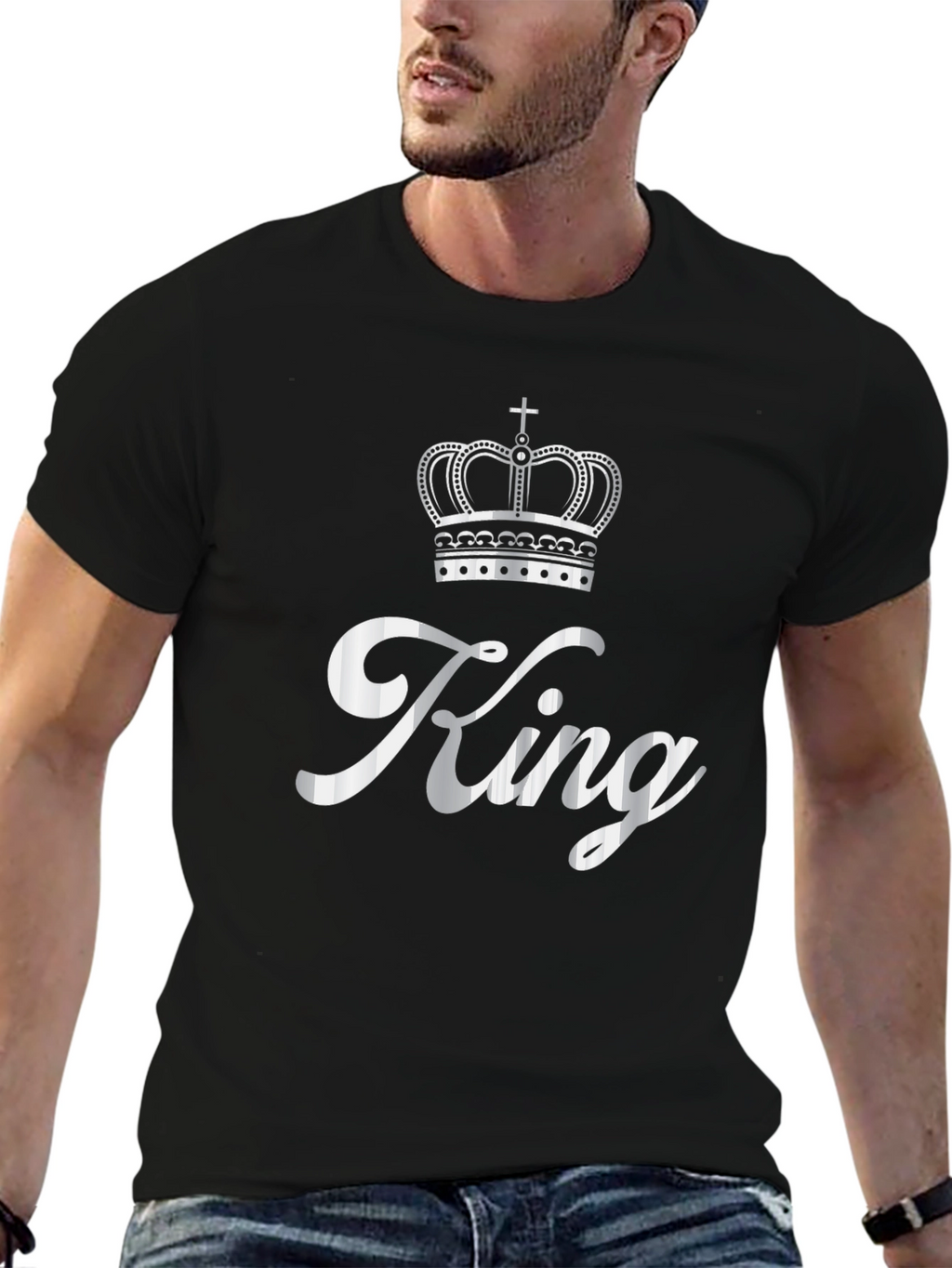King Crown Graphic Print T-Shirt