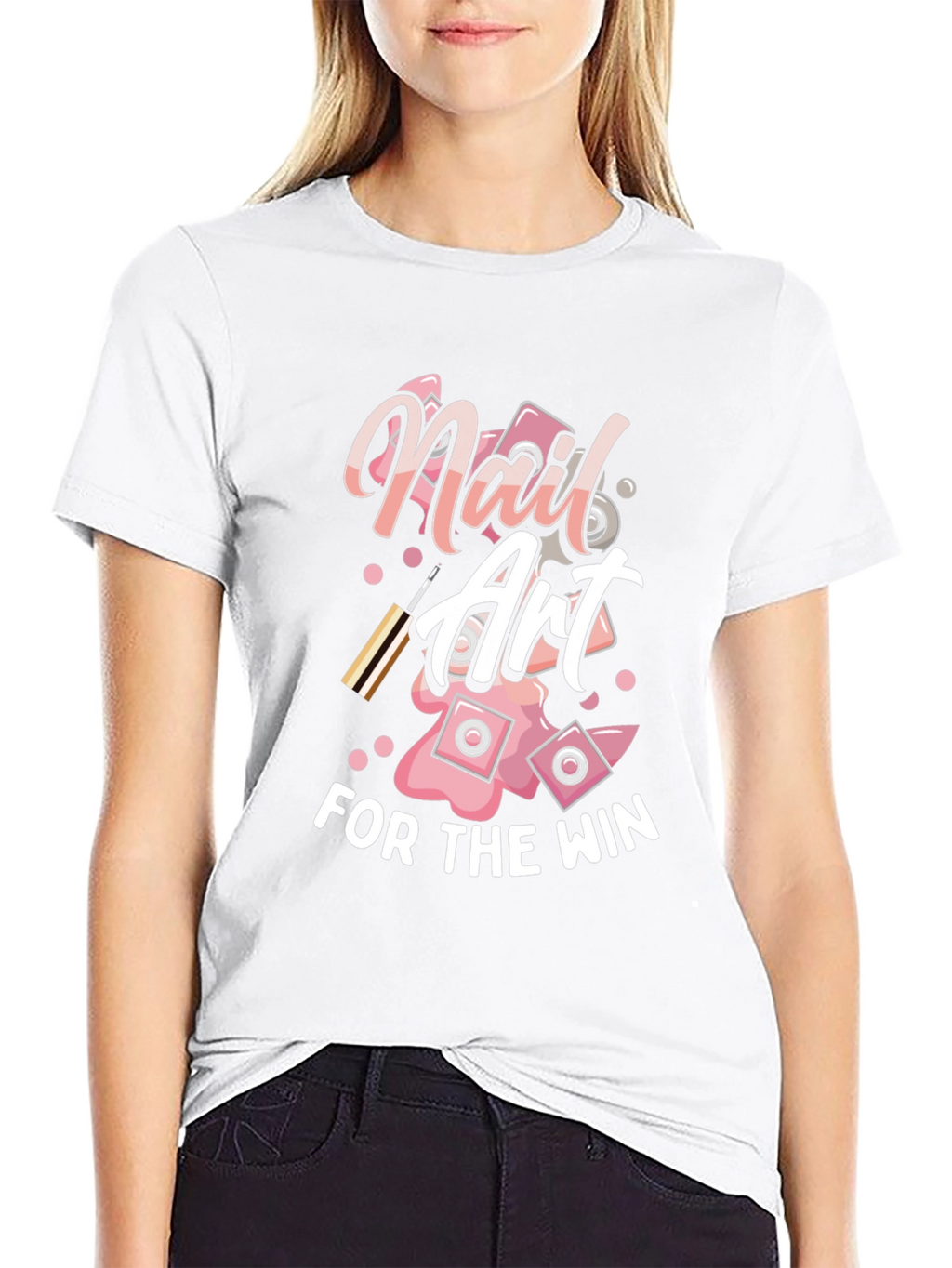 Nail Art for the Win Black T-Shirt