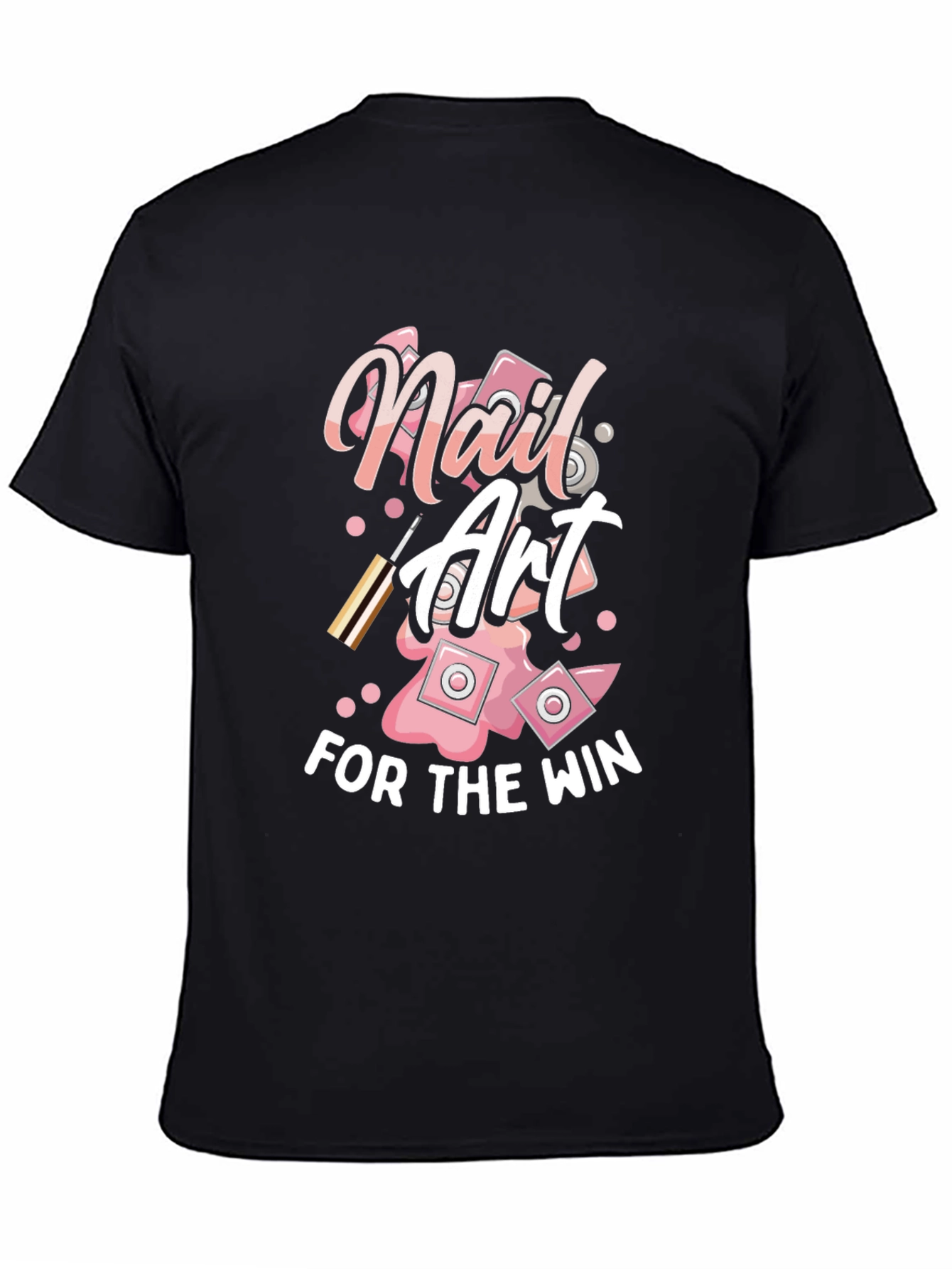 Nail Art for the Win Black T-Shirt