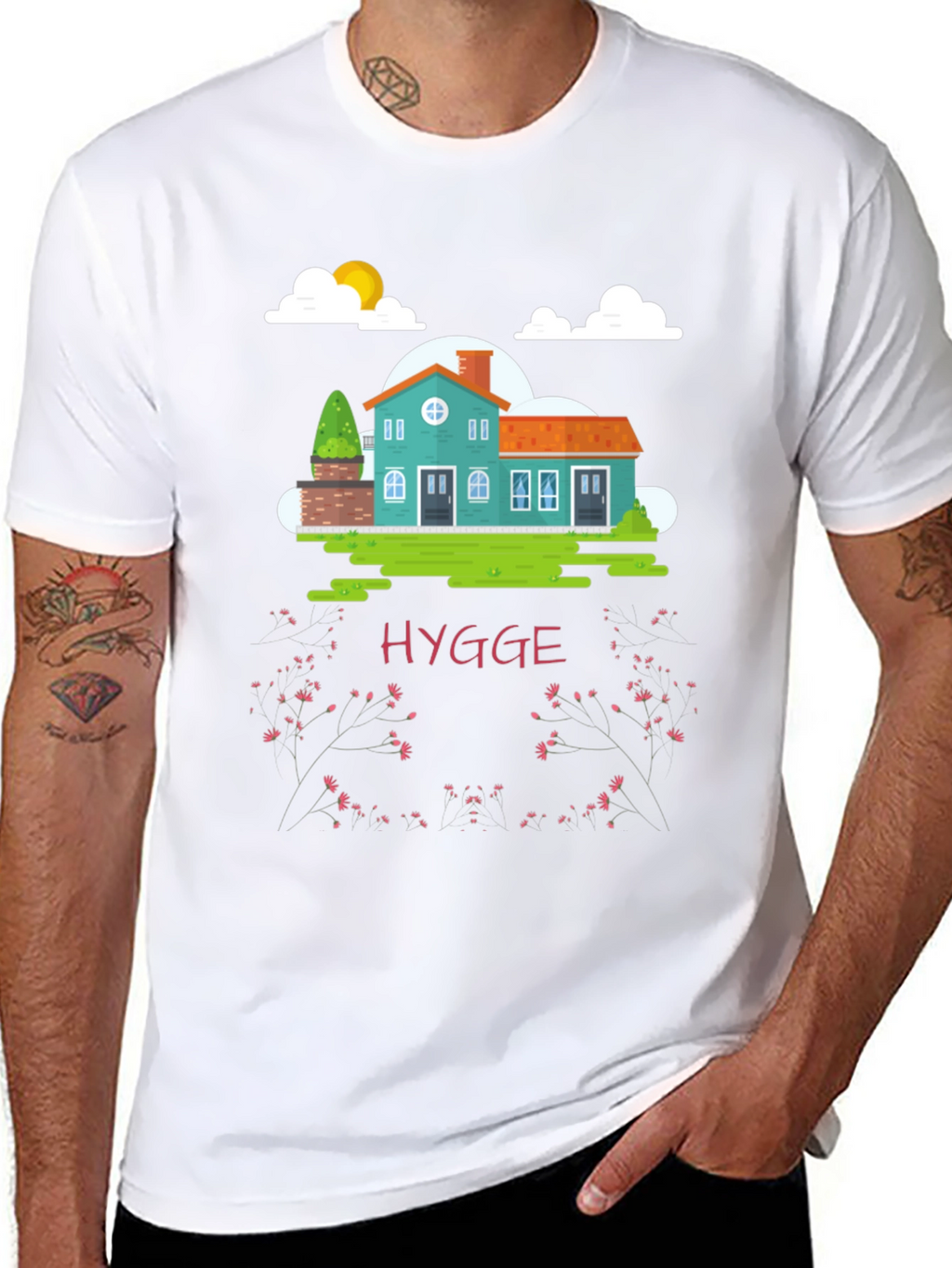 Hygge House Black T-Shirt - Cozy Comfort