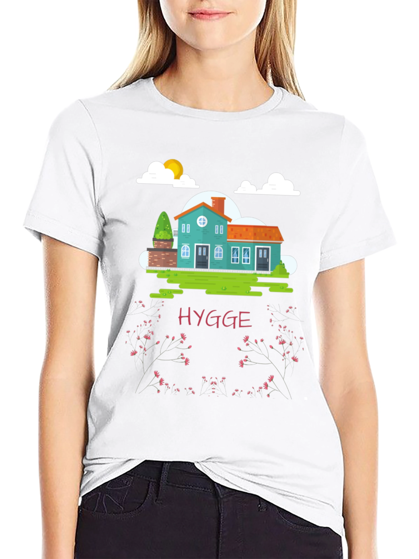 Hygge House Black T-Shirt - Cozy Comfort