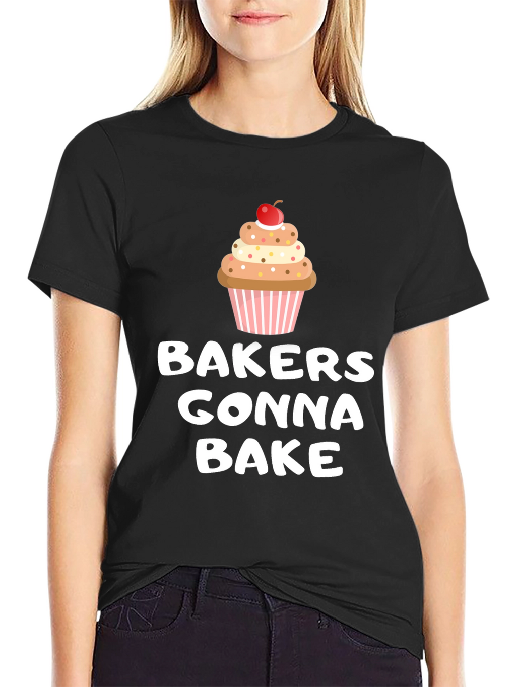 Bakers Gonna Bake Cupcake Graphic T-Shirt