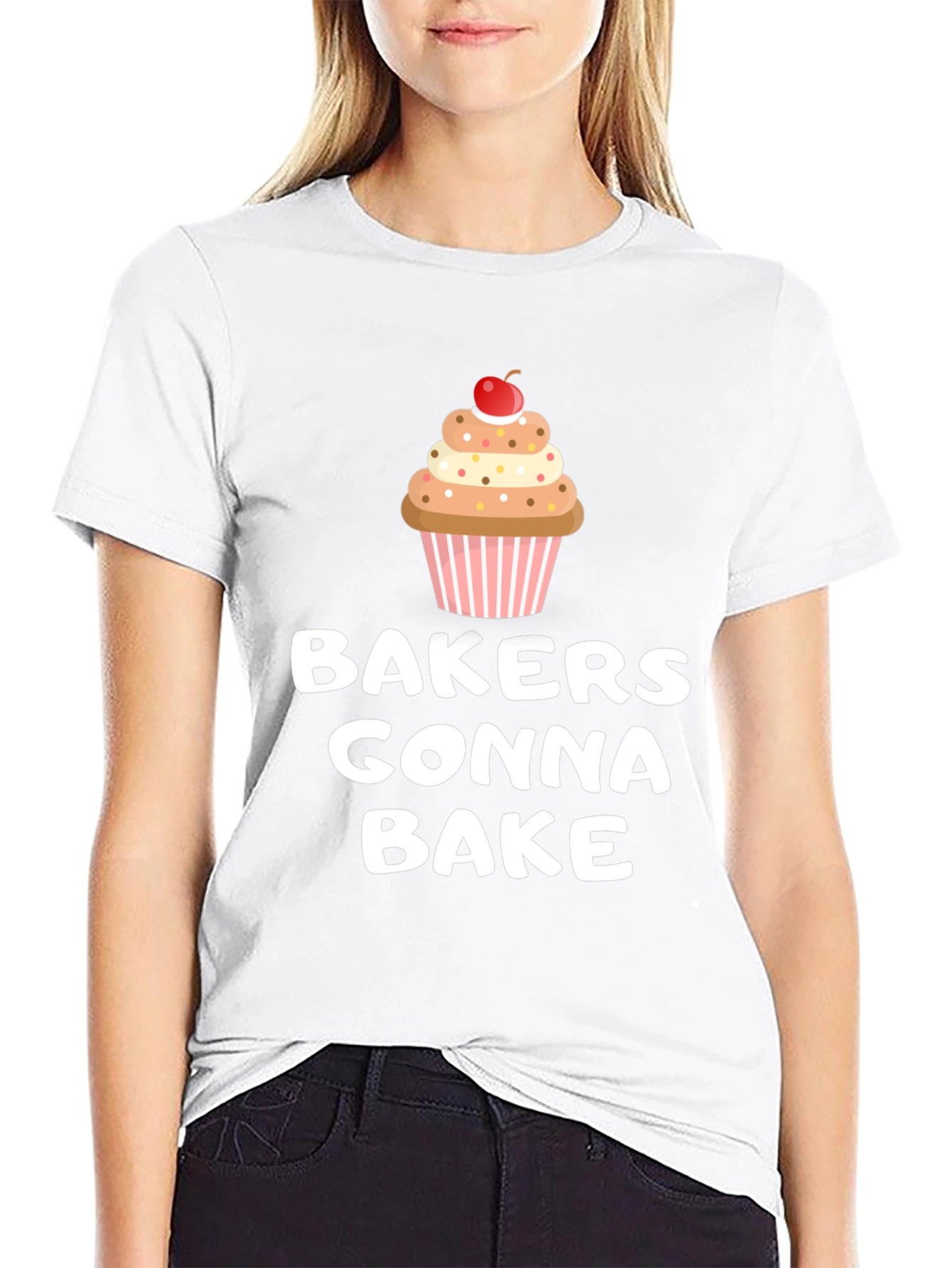 Bakers Gonna Bake Cupcake Graphic T-Shirt