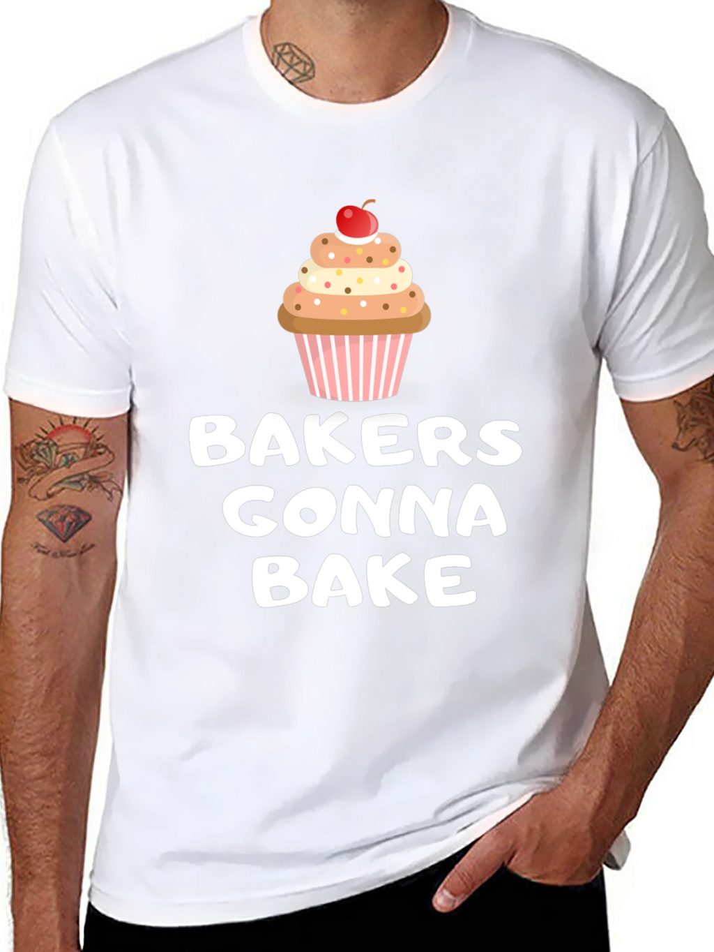 Bakers Gonna Bake Cupcake Graphic T-Shirt