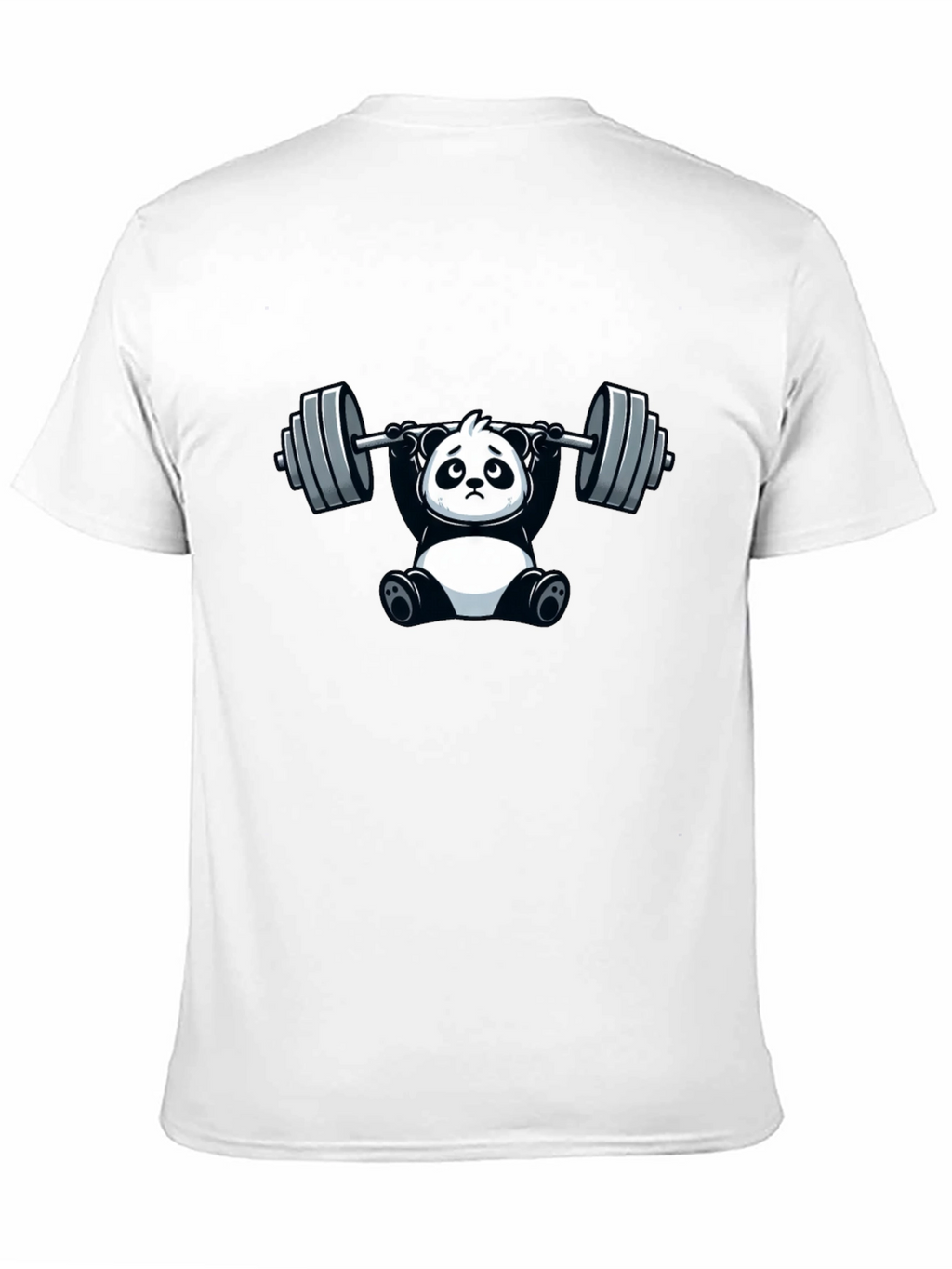 Funny Panda Lifting Barbell T-Shirt