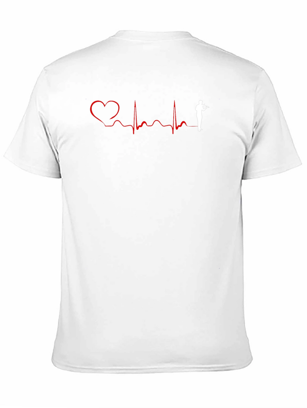 Heartbeat Violin Player Graphic Tee - Black