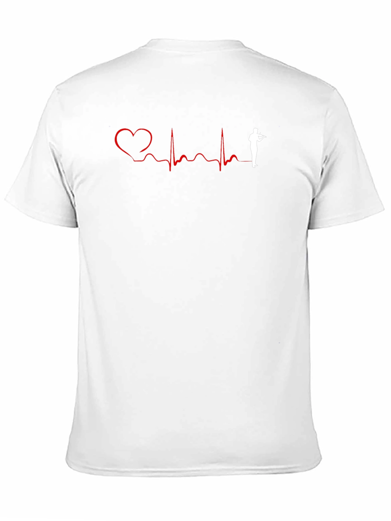 Heartbeat Violin Player Graphic Tee - Black