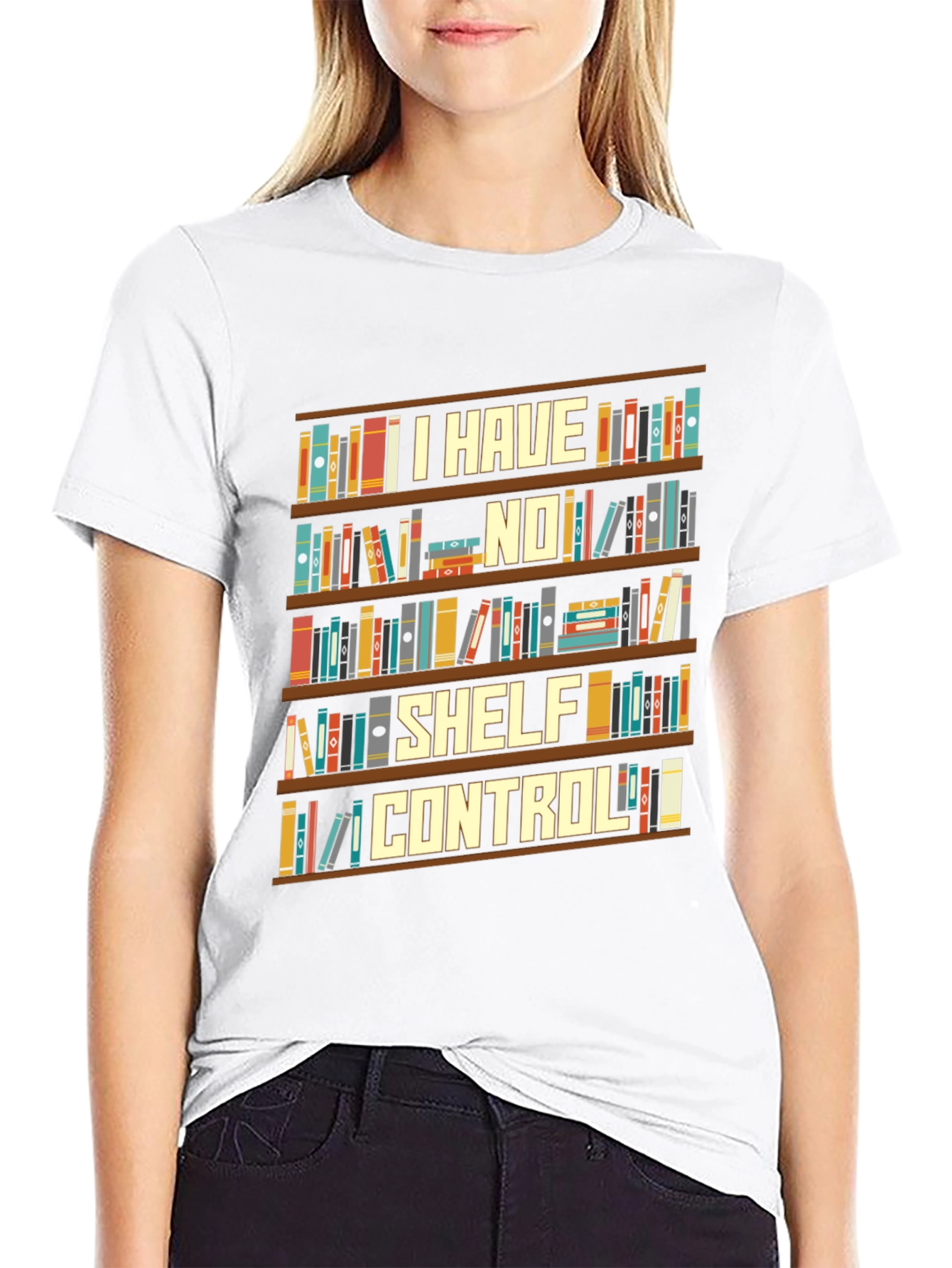 I Have No Shelf Control Book Lover T-Shirt