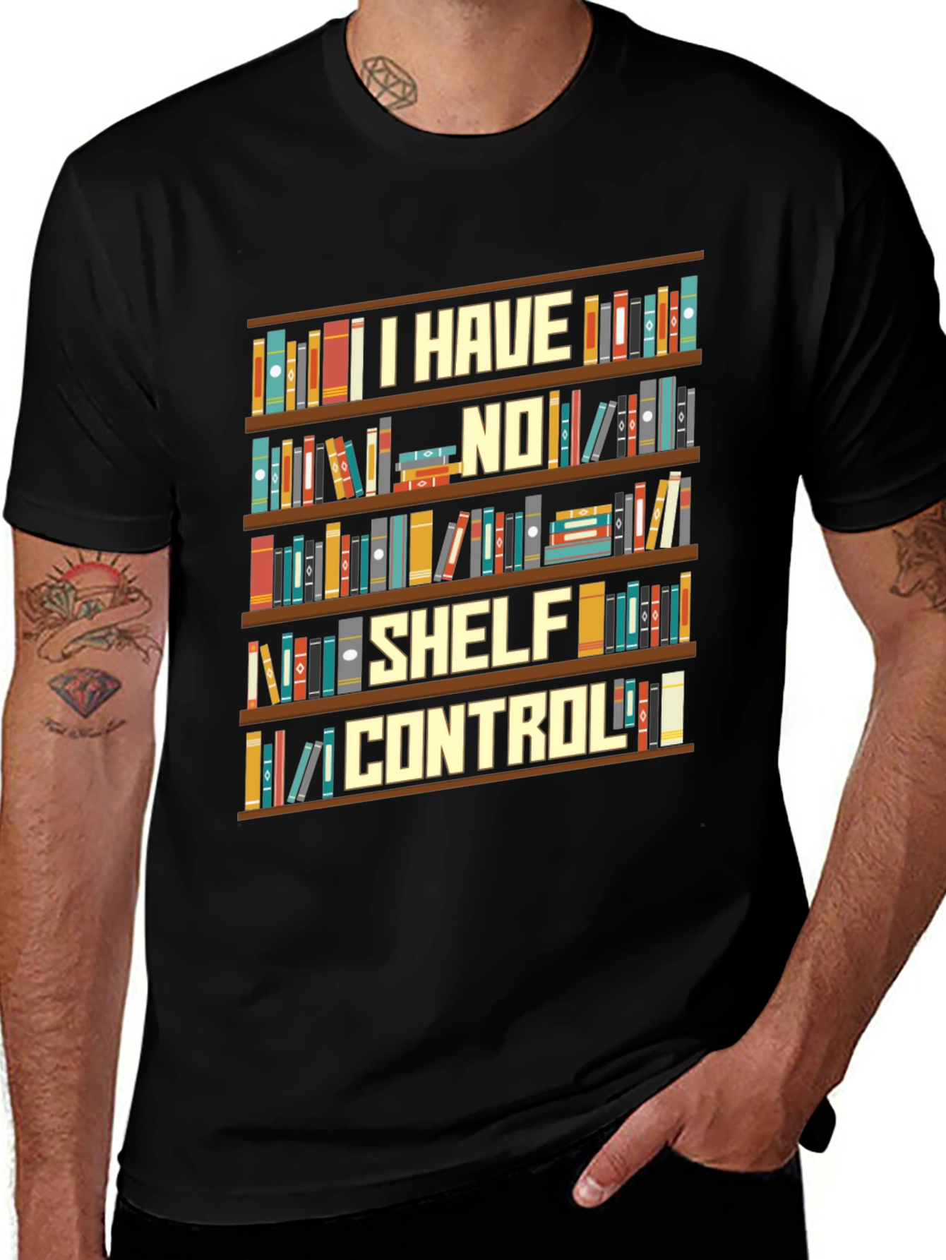 I Have No Shelf Control Book Lover T-Shirt