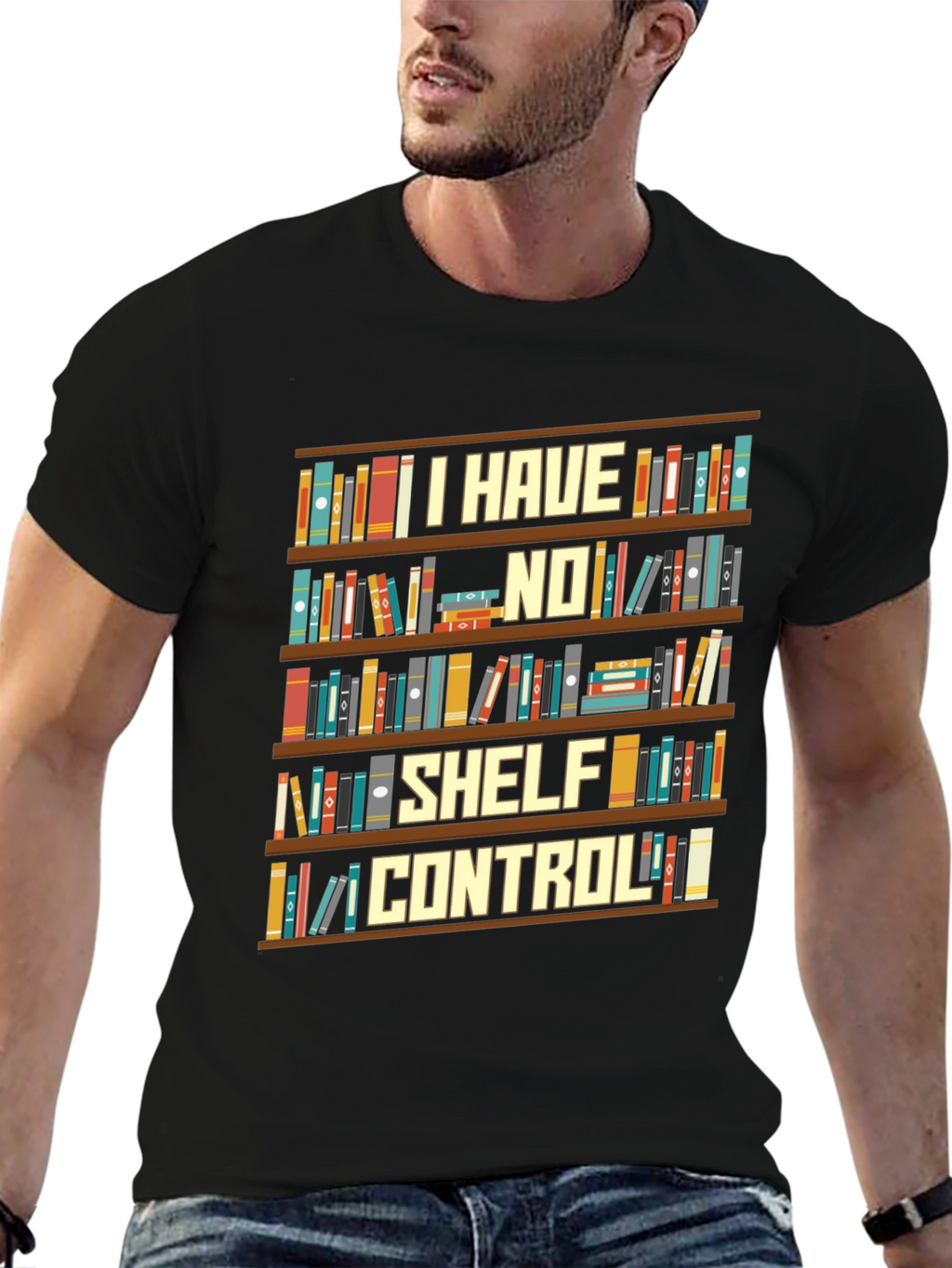 I Have No Shelf Control Book Lover T-Shirt