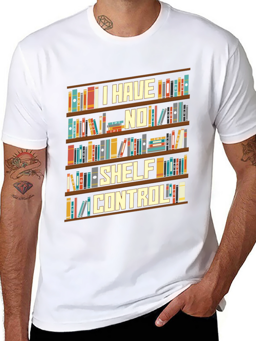 I Have No Shelf Control Book Lover T-Shirt