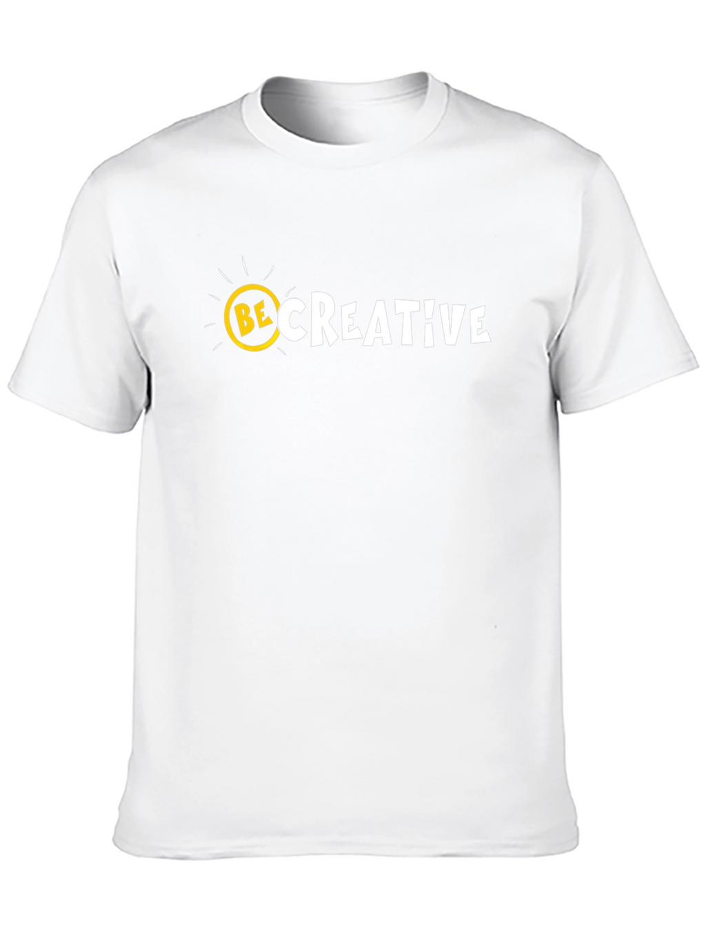 Be Creative Graphic Tee - Mens Black Cotton T-Shirt