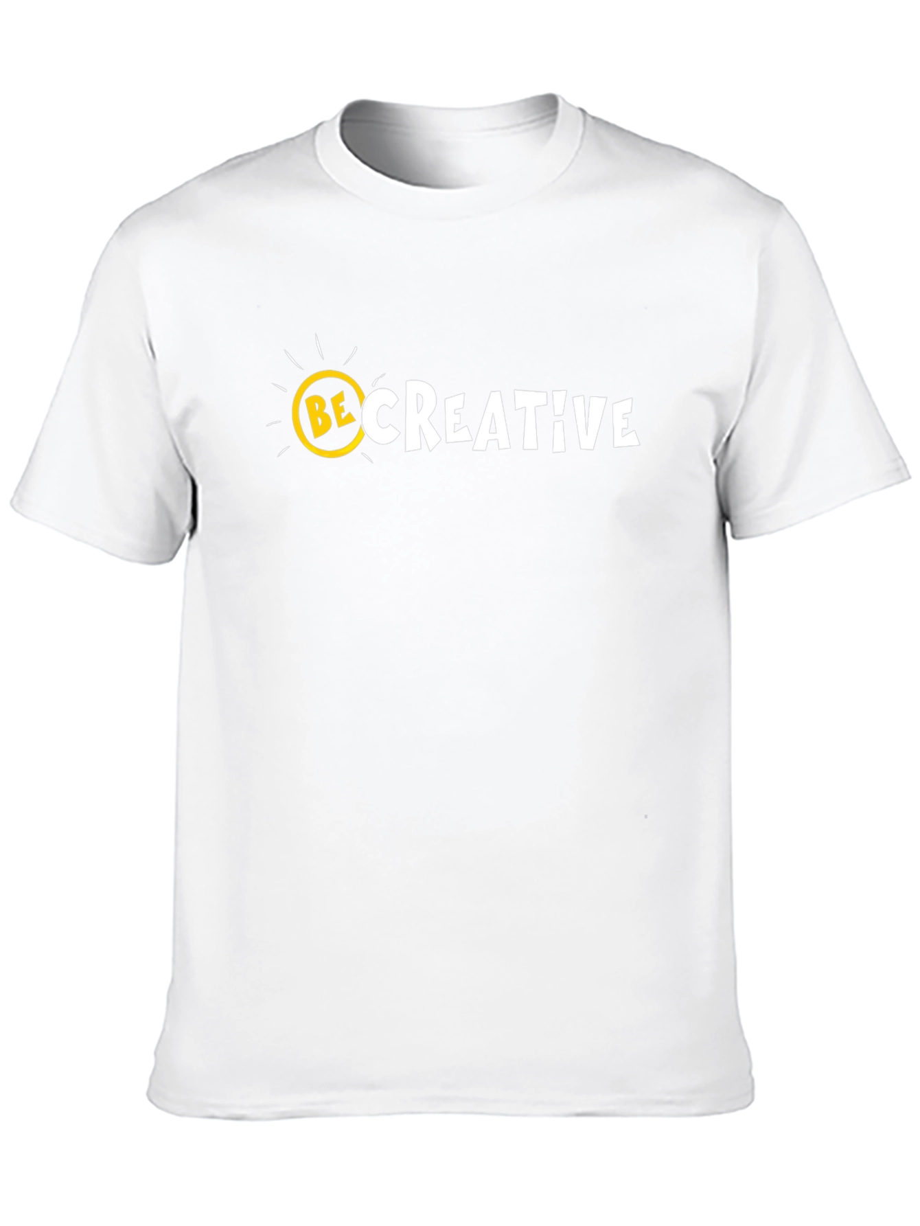Be Creative Graphic Tee - Mens Black Cotton T-Shirt