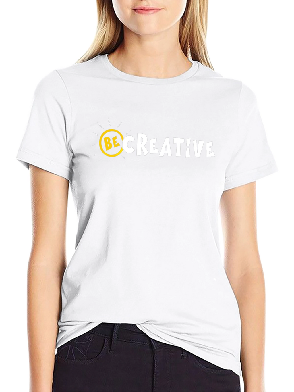 Be Creative Graphic Tee - Mens Black Cotton T-Shirt