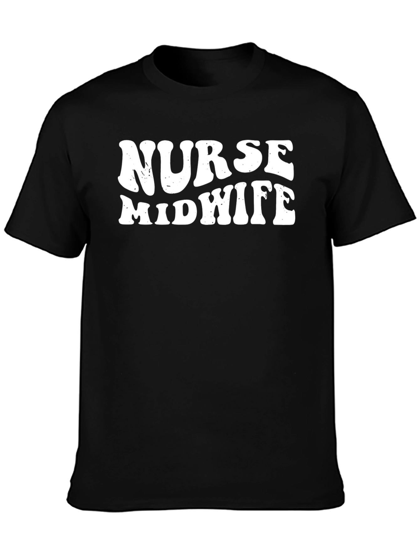 Nurse Midwife Graphic T-Shirt - Black