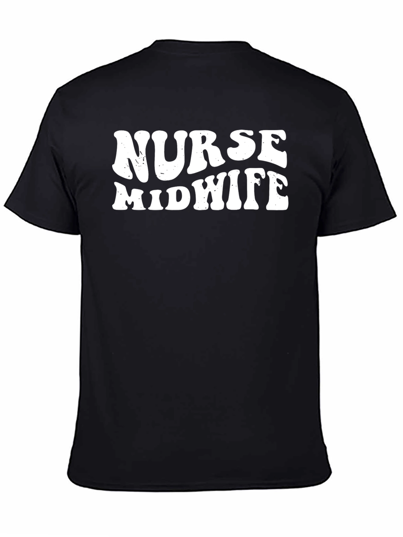 Nurse Midwife Graphic T-Shirt - Black