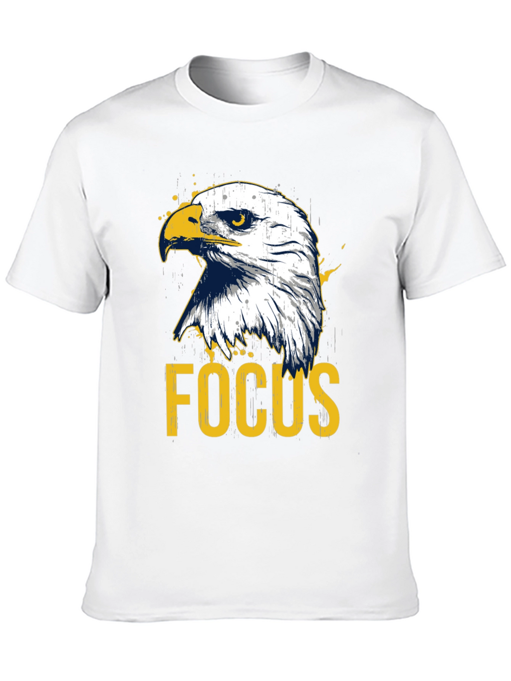 Eagle Focus Graphic Tee - Black Cotton T-Shirt
