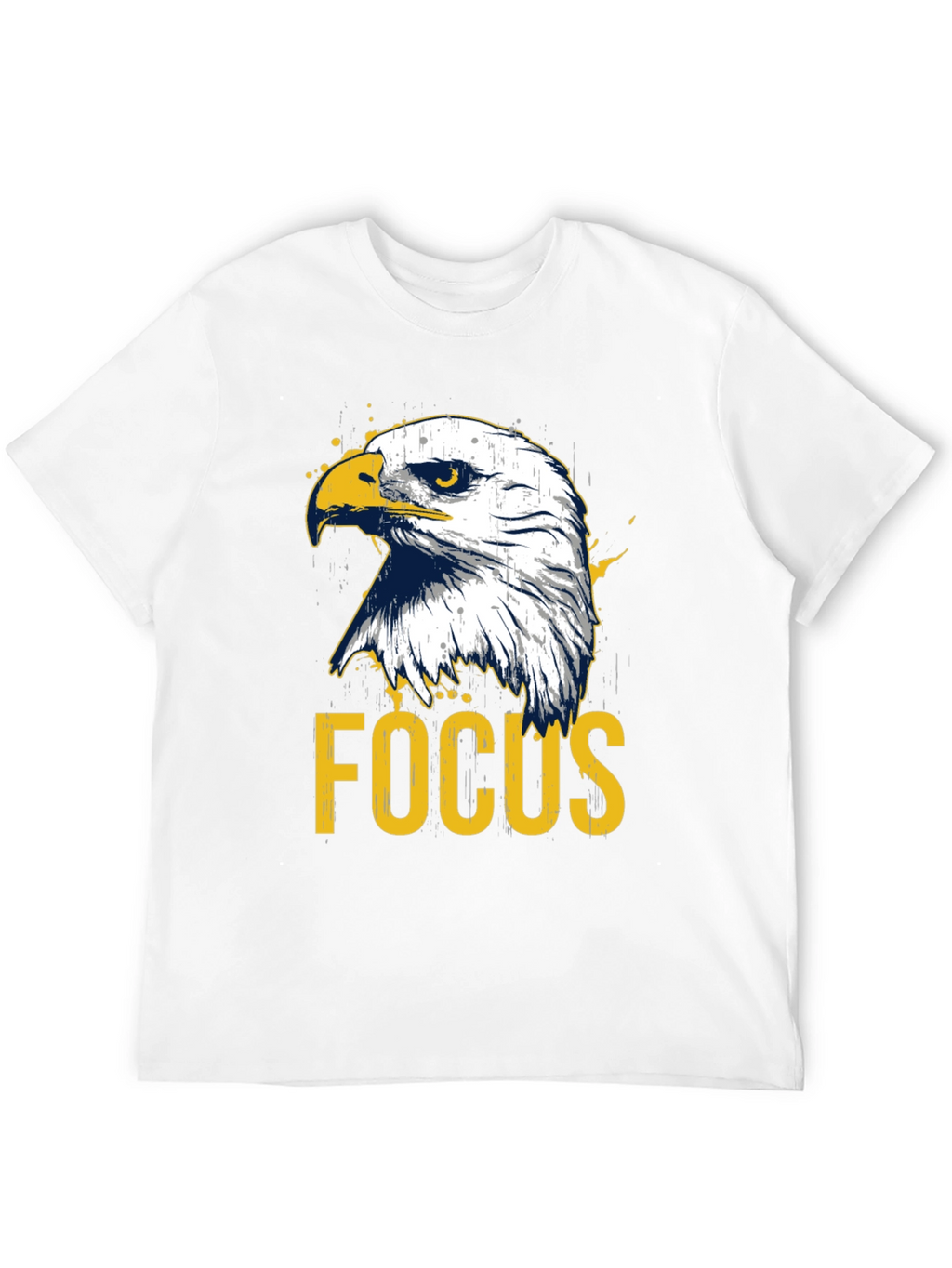 Eagle Focus Graphic Tee - Black Cotton T-Shirt