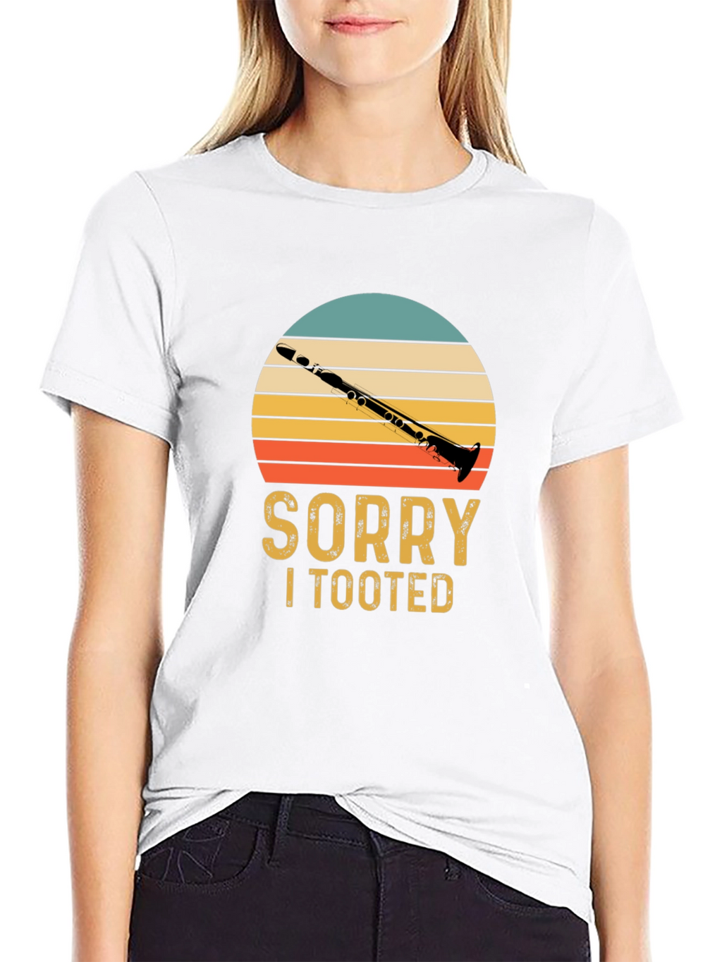 Sorry I Tooted Clarinet T-Shirt