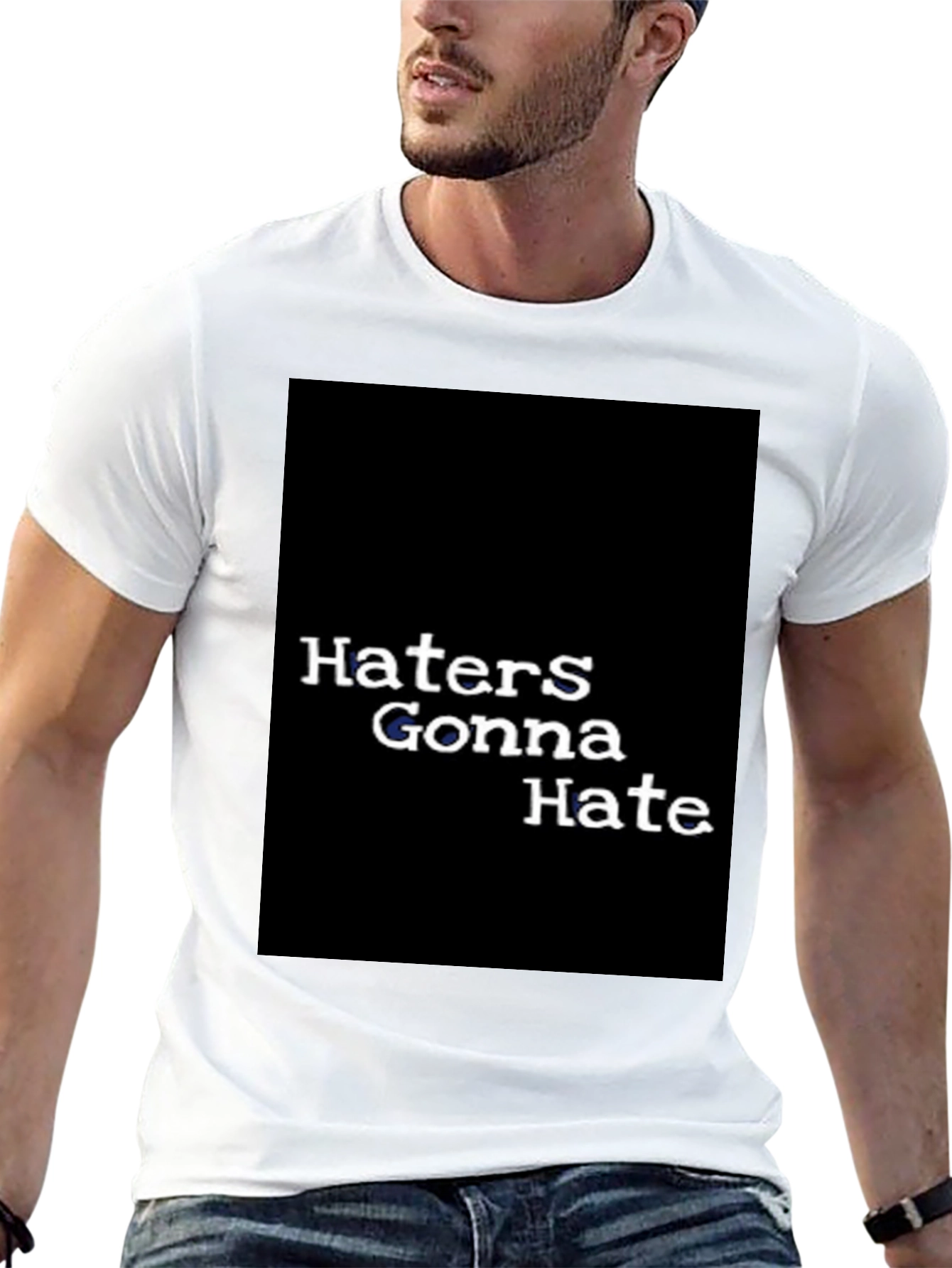 Haters Gonna Hate Graphic Tee - Black