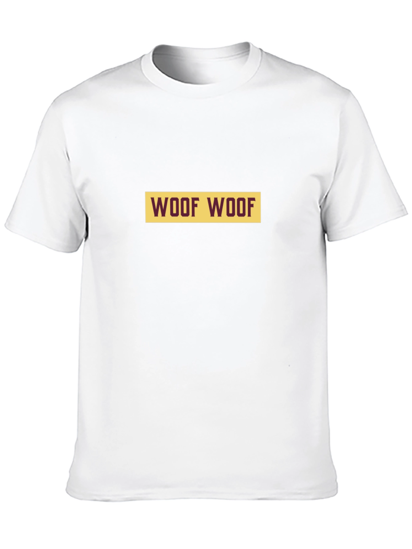 Woof Woof Graphic Tee - Black Cotton T-Shirt