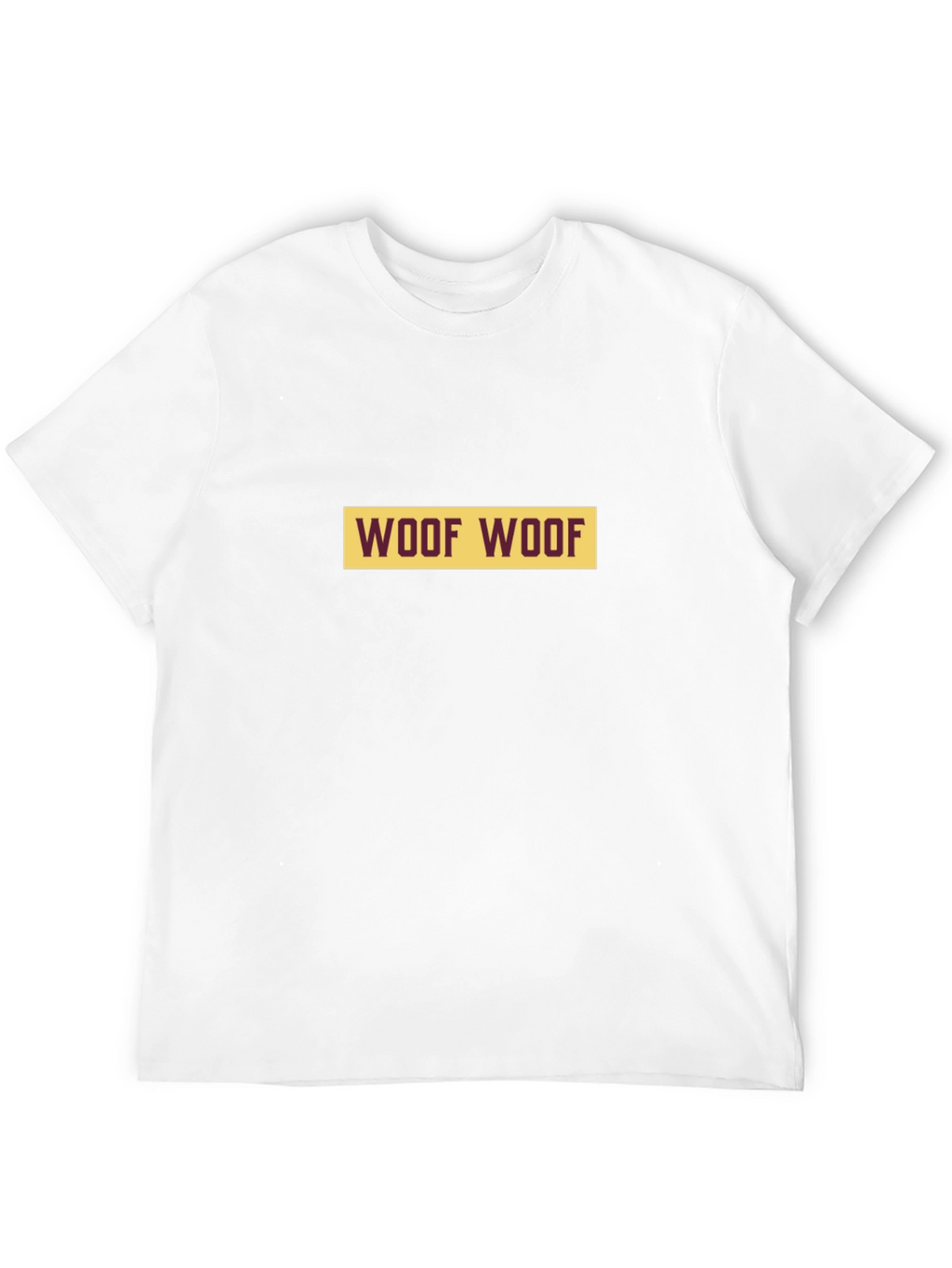 Woof Woof Graphic Tee - Black Cotton T-Shirt