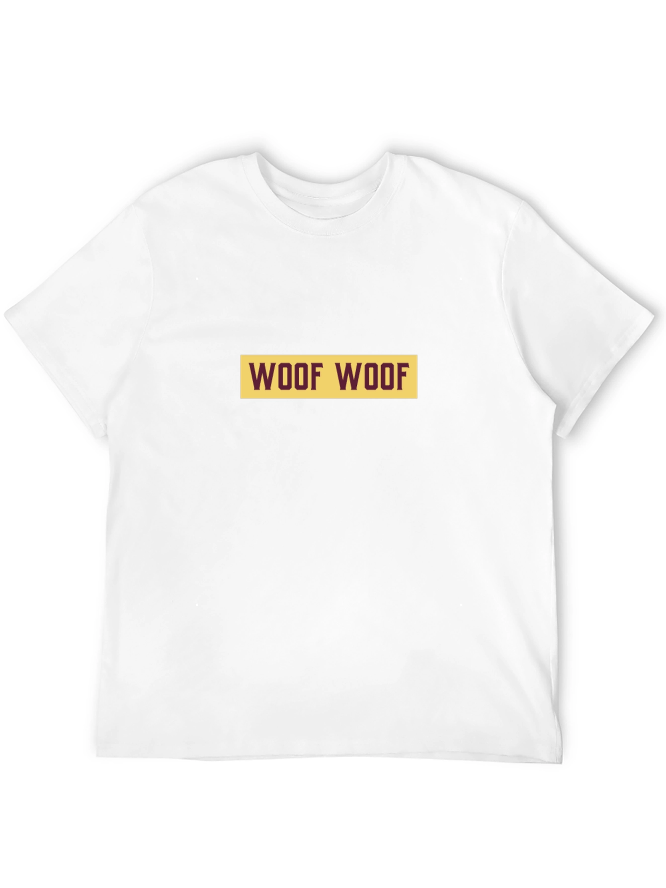 Woof Woof Graphic Tee - Black Cotton T-Shirt