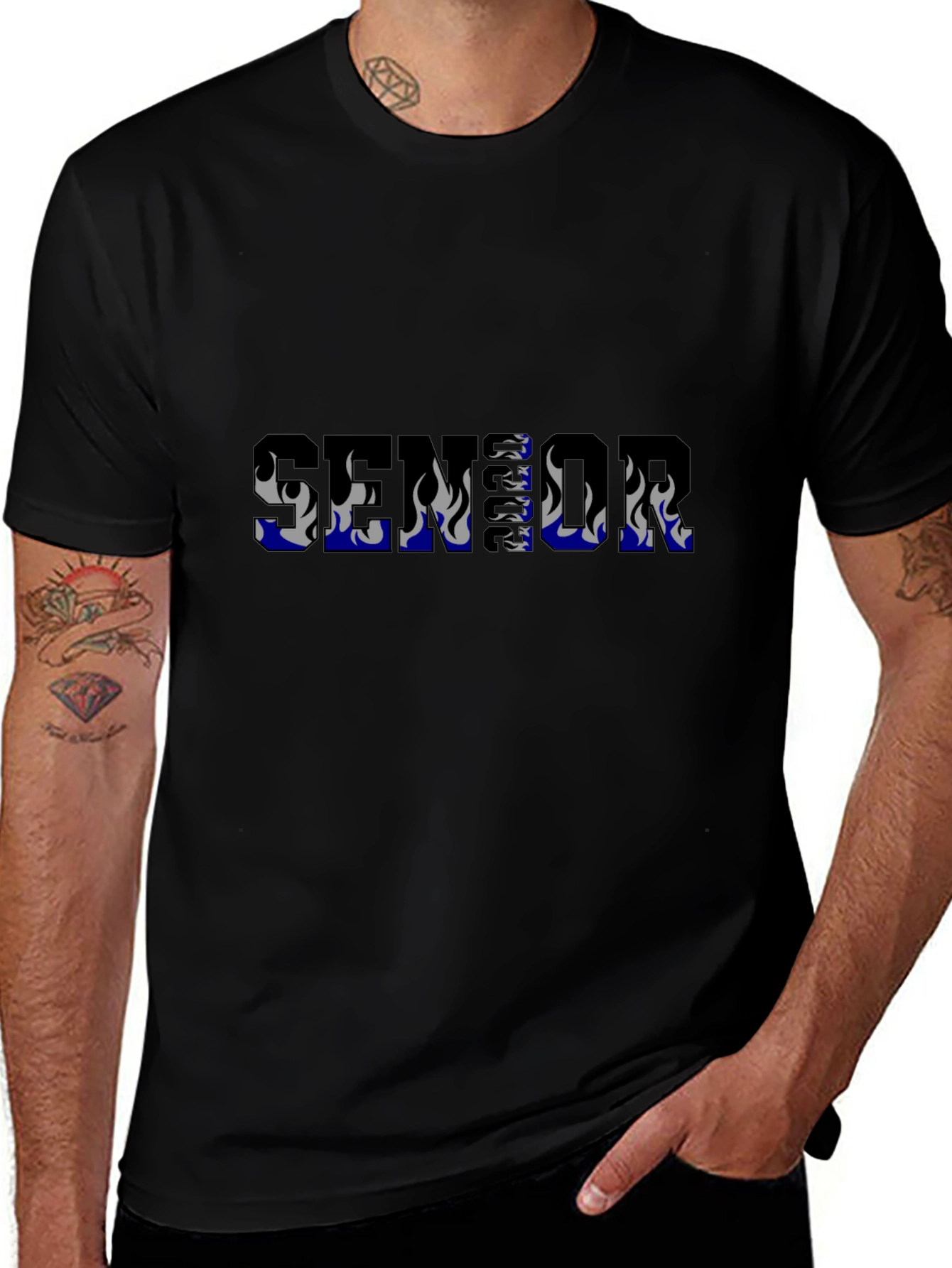 Senior Flame Graphic T-Shirt