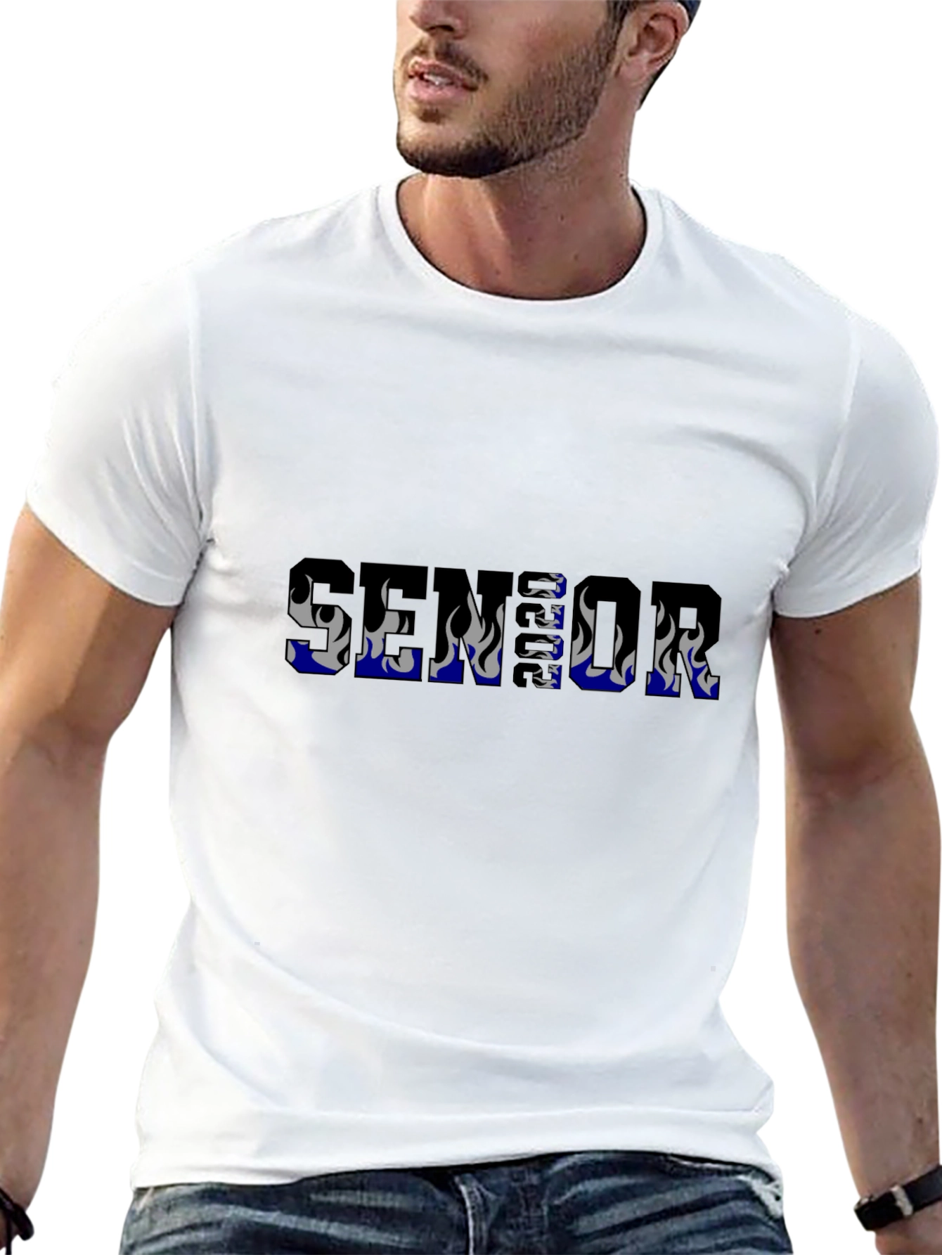 Senior Flame Graphic T-Shirt