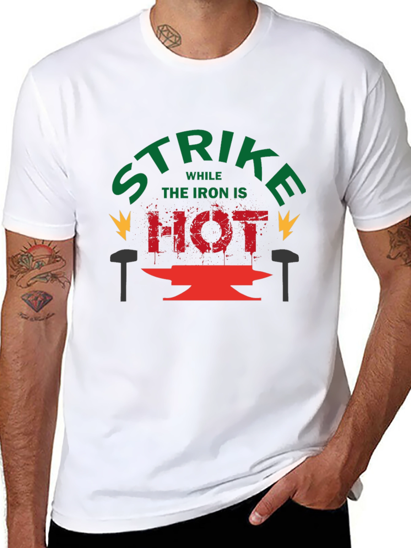 Strike While the Iron is Hot Graphic Tee