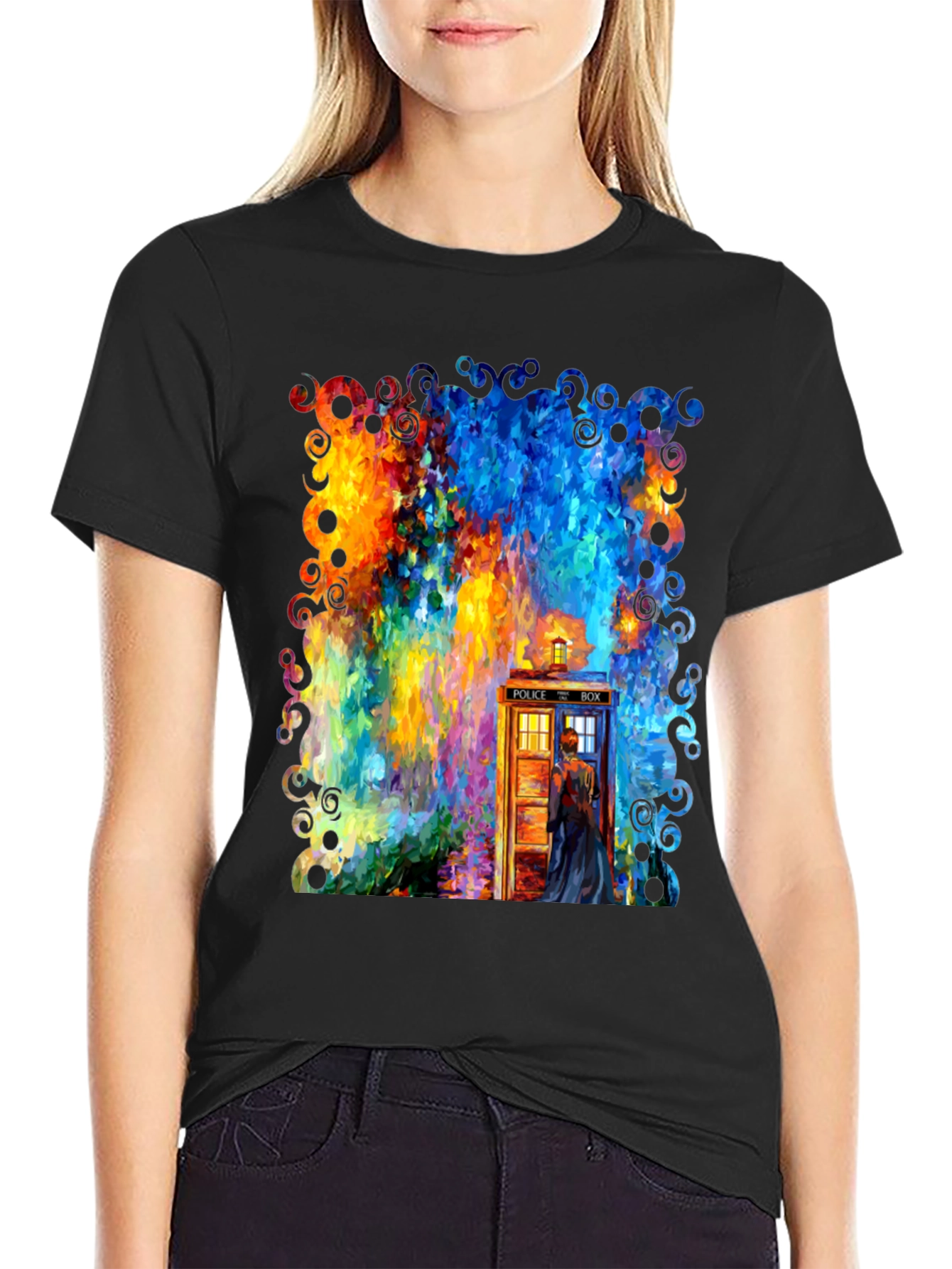 Whimsical TARDIS Graphic Tee