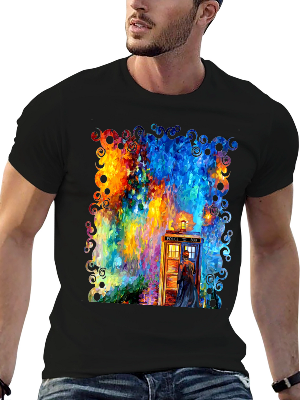 Whimsical TARDIS Graphic Tee